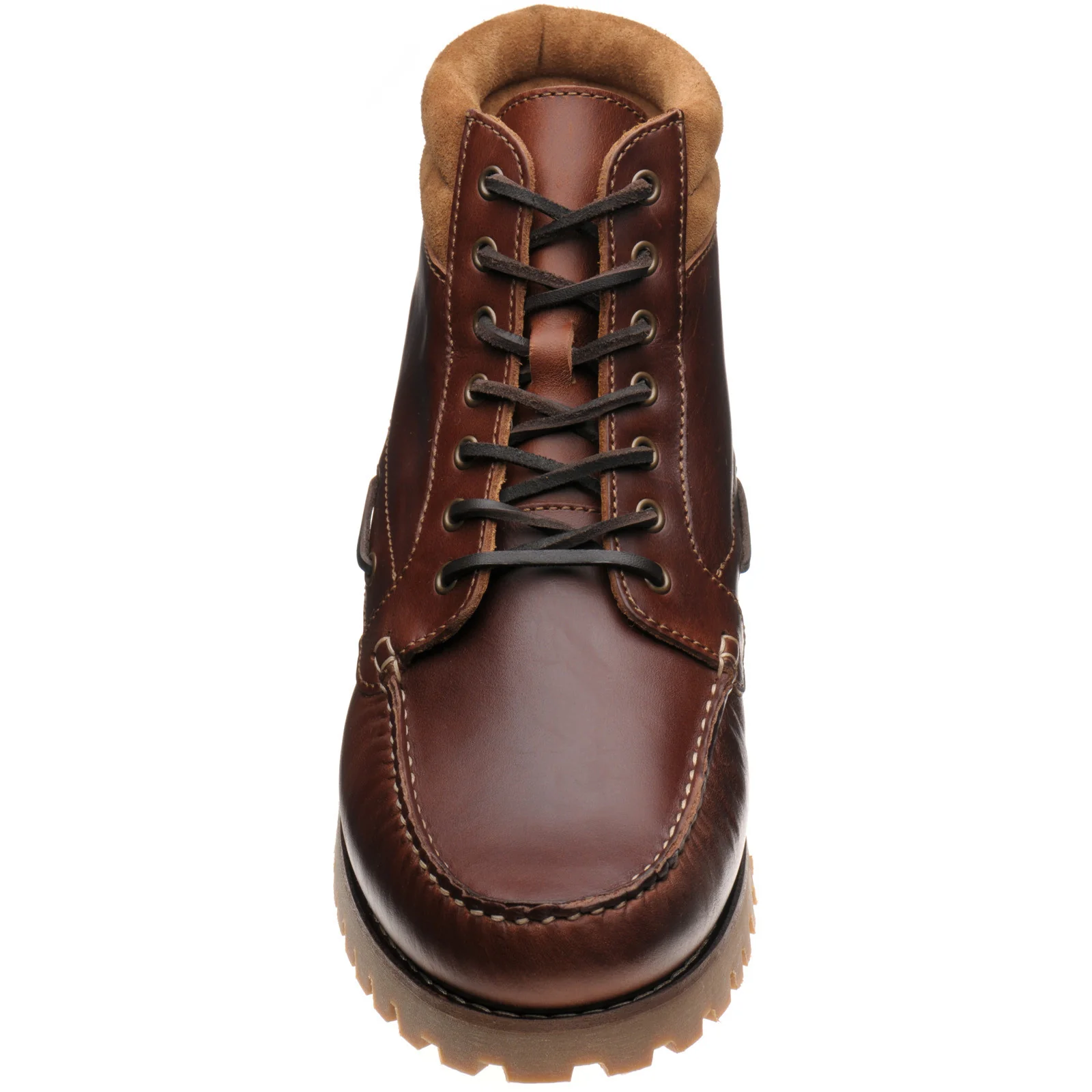 Herring Rockall mens rubber-soled boots in chestnut - Image 2