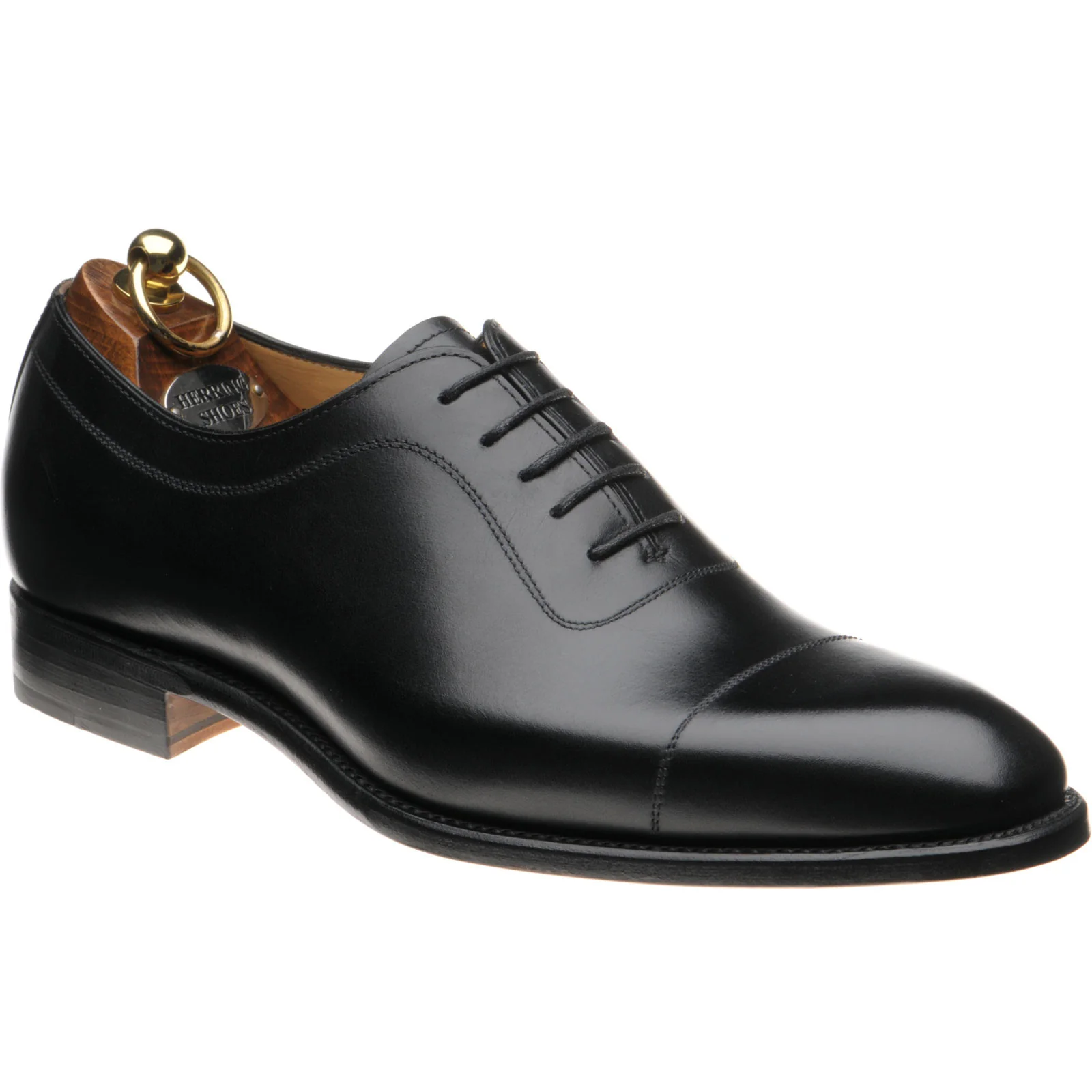 Herring Rodington mens Oxfords in black calf (second)