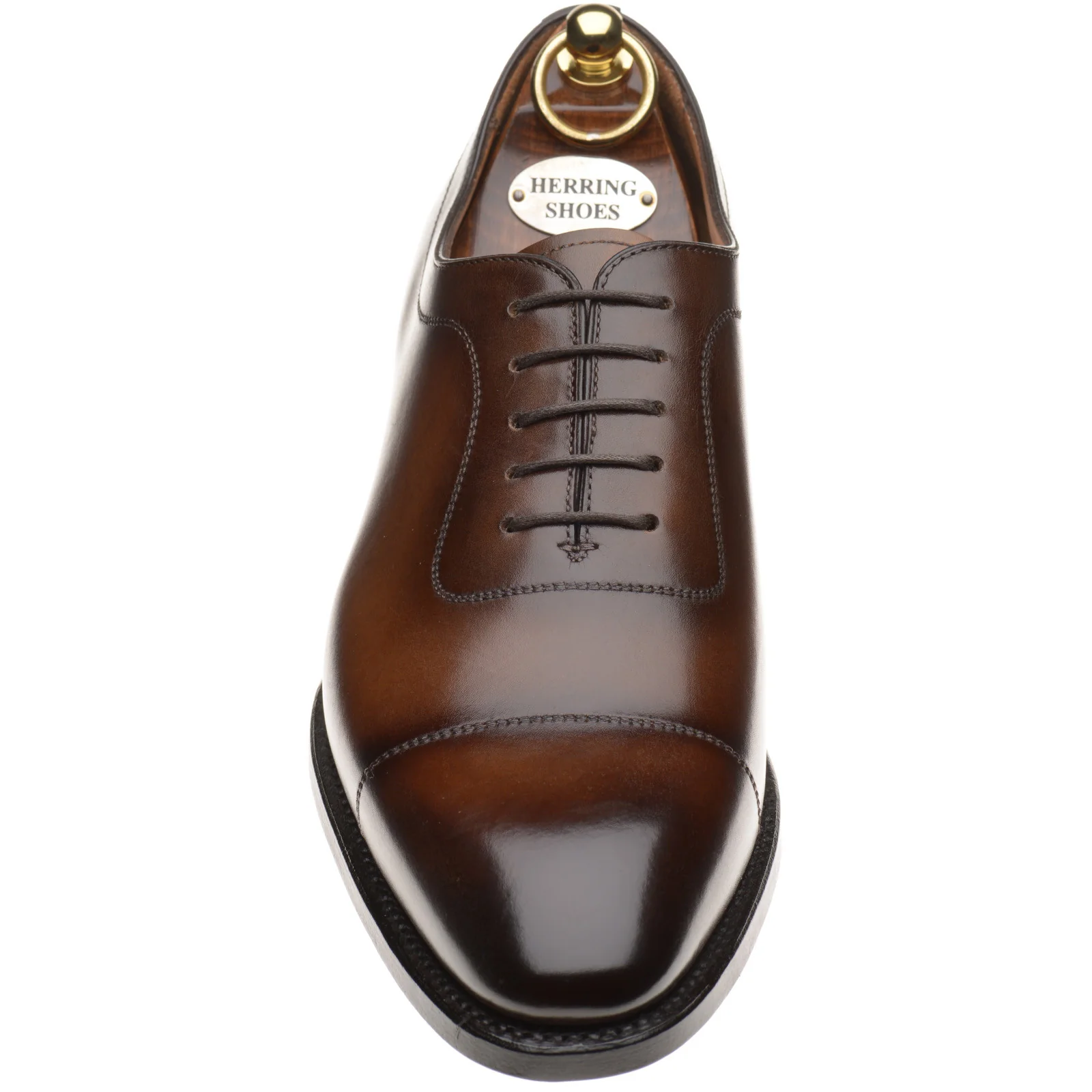 Herring Rodington mens Oxfords in brown calf - Image 2