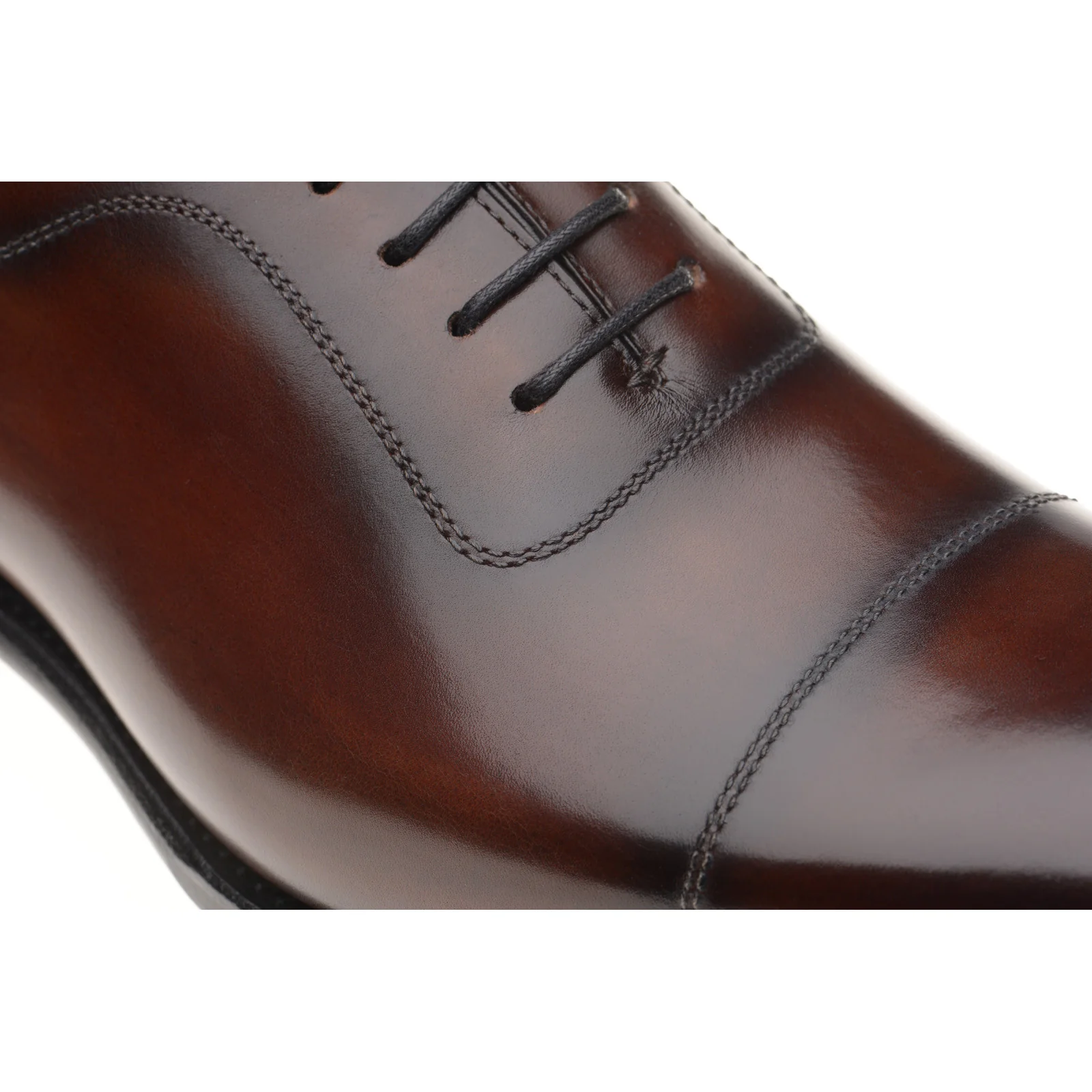 Herring Rodington mens Oxfords in rosewood calf - Image 5