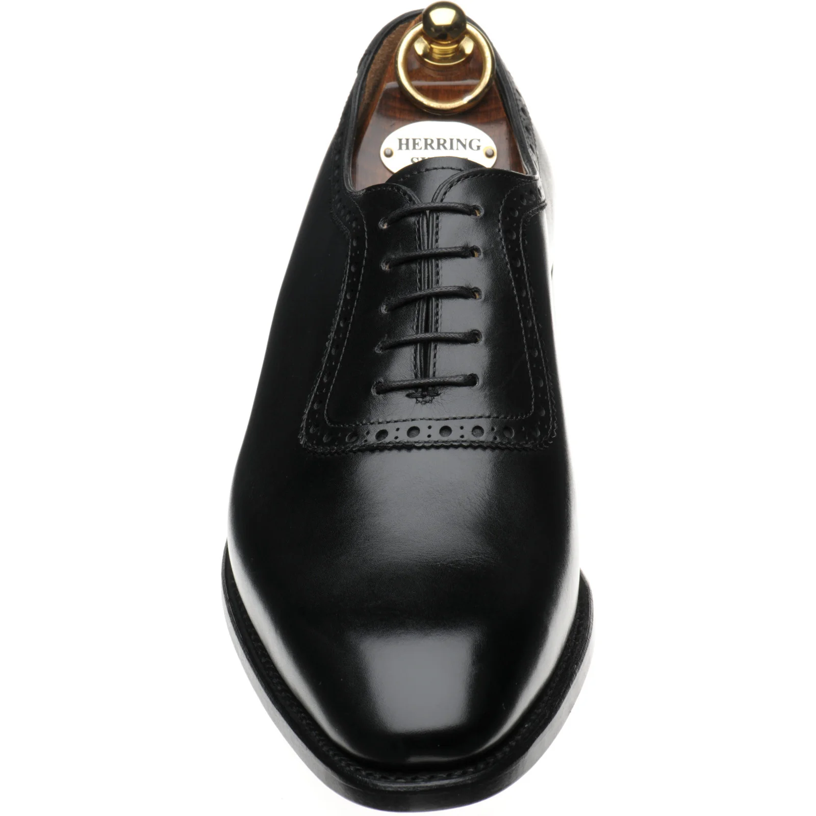 Herring Ruskin mens Oxfords in black calf - Image 2