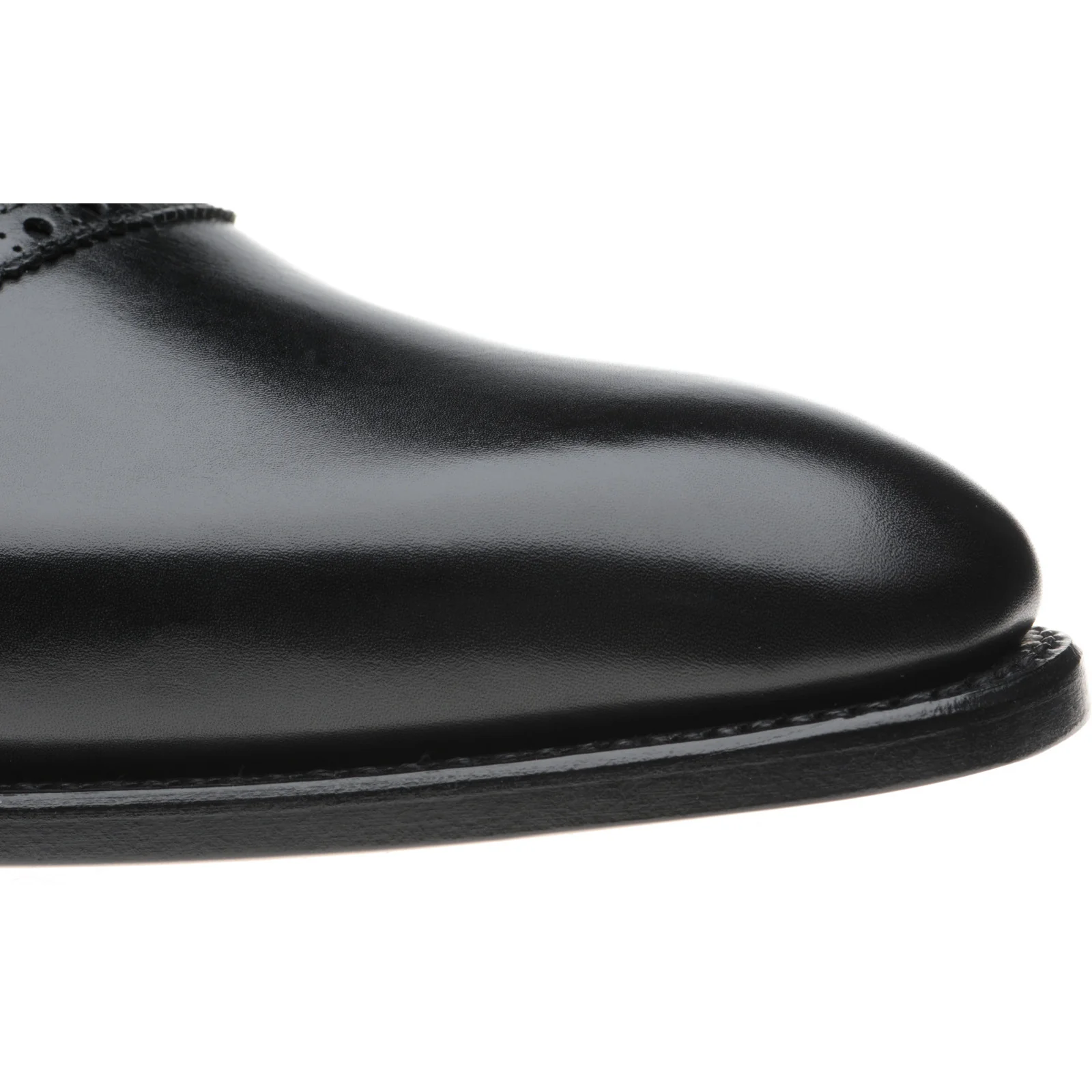 Herring Ruskin mens Oxfords in black calf - Image 5