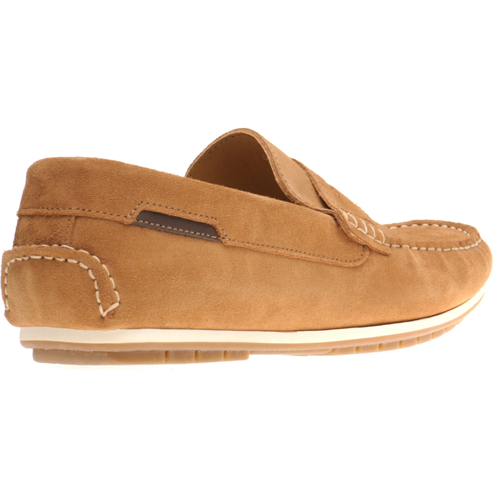 Herring Sardinia mens rubber-soled loafers in cognac suede - Image 4