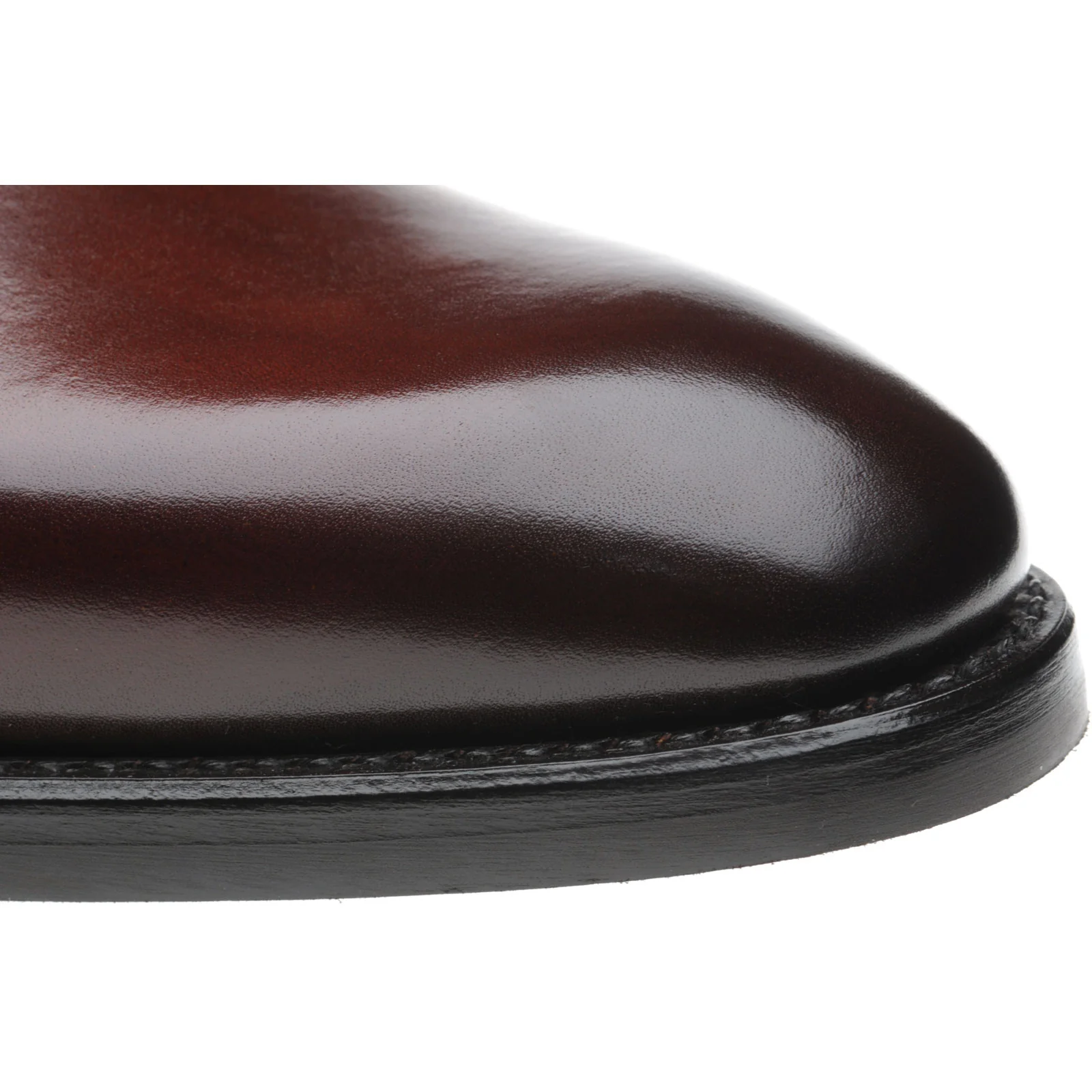 Herring Shakespeare R mens rubber-soled double monk shoes in rosewood calf (second) - Image 5