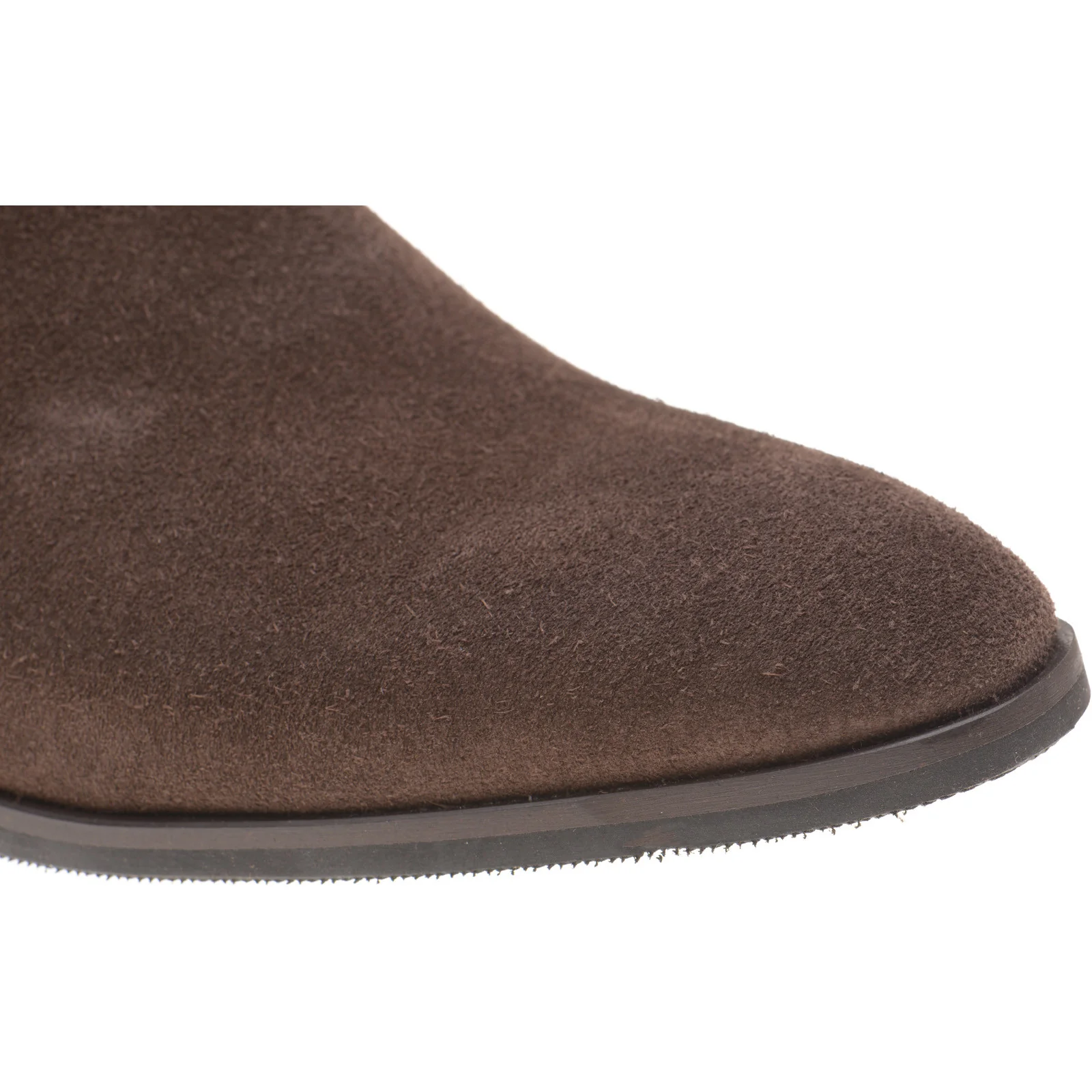 Herring Shelley mens rubber-soled Chelsea boots in brown suede - Image 5