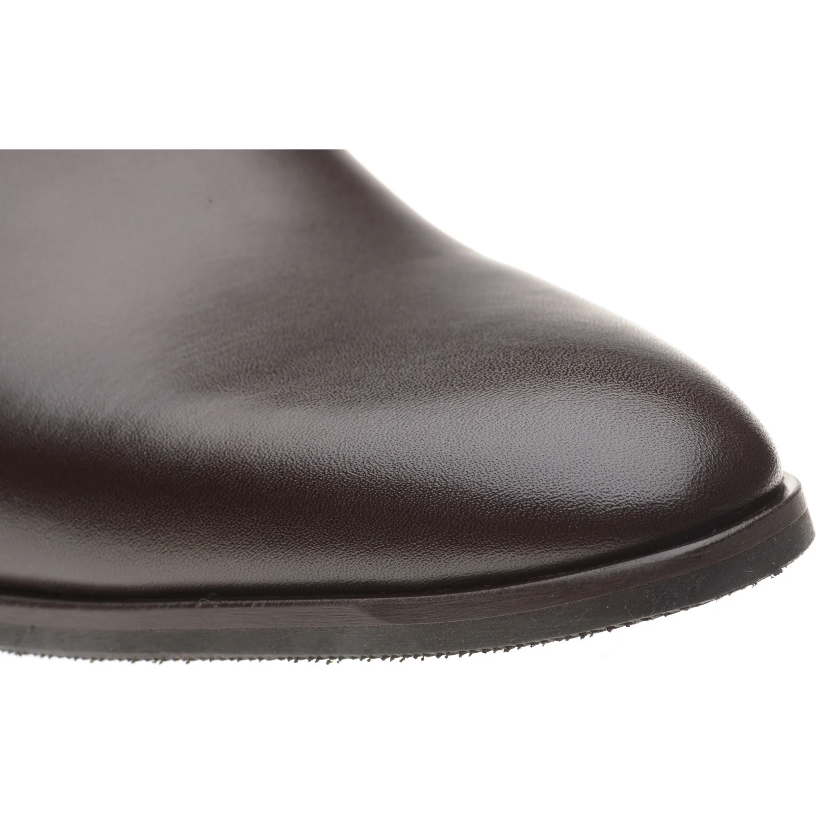 Herring Shelley mens rubber-soled Chelsea boots in chocolate brown calf - Image 5
