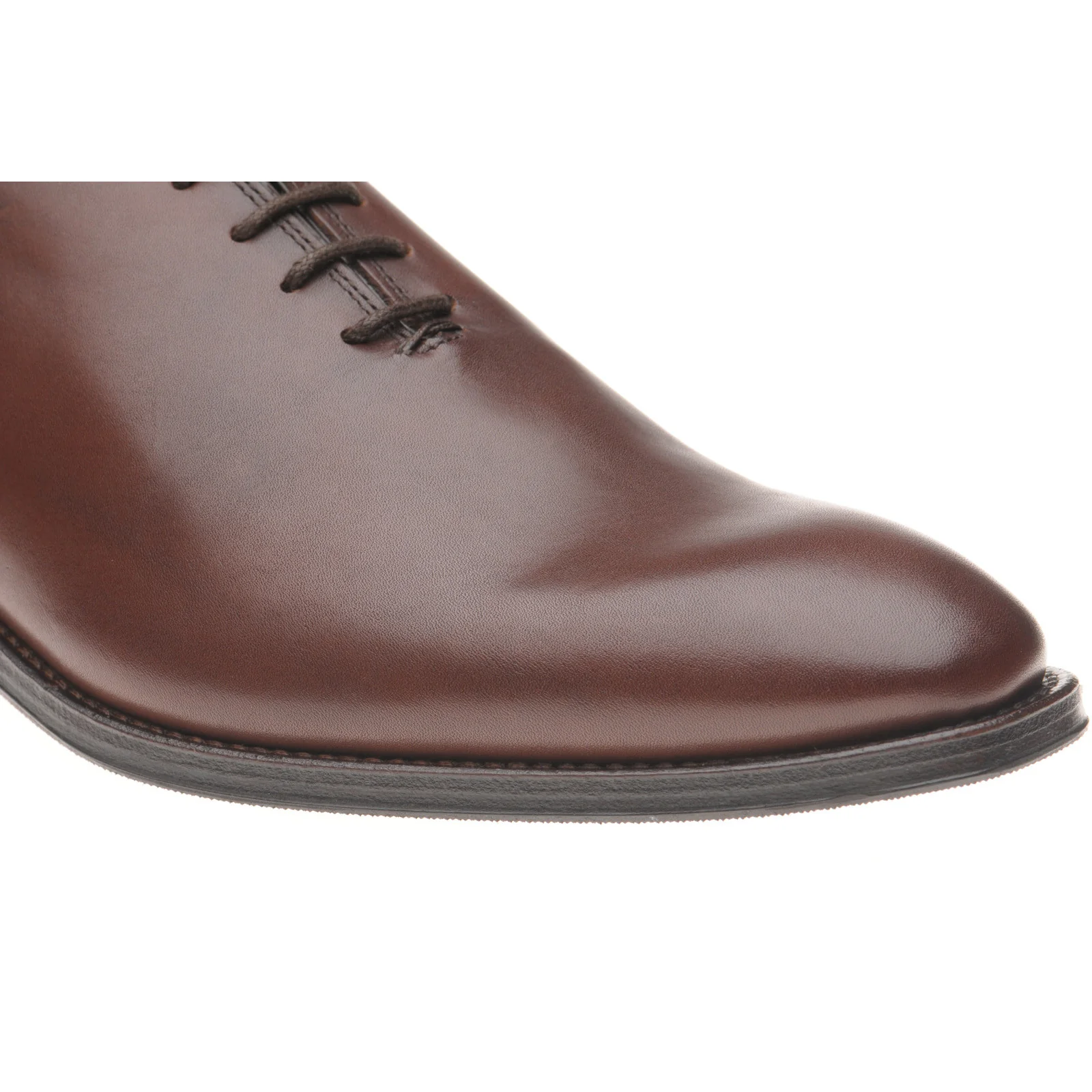 Herring Shrewsbury mens hybrid-soled Oxfords in dark brown calf - Image 5