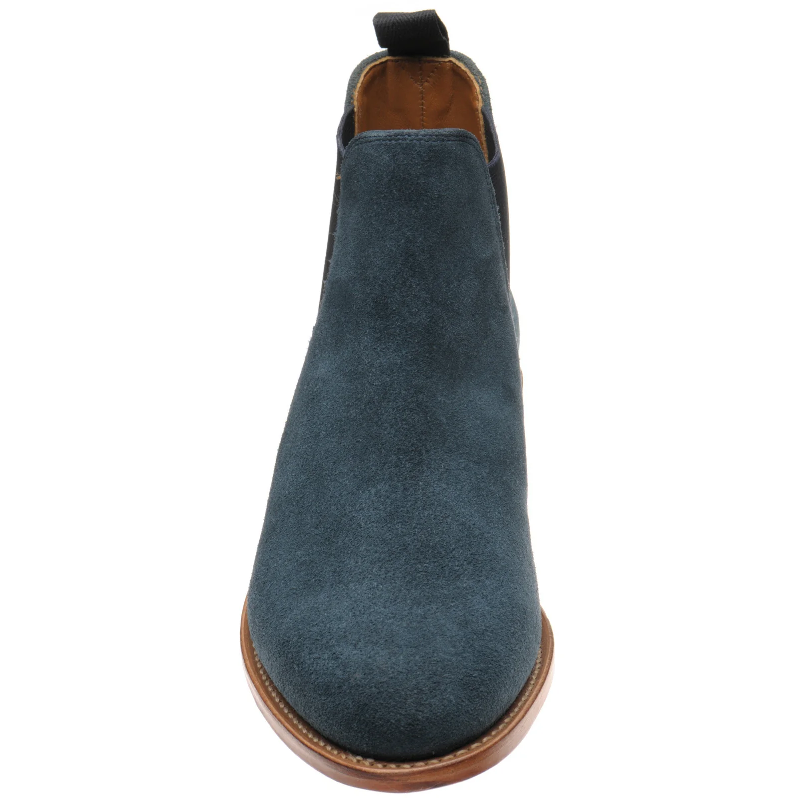 Herring Sittaford mens Chelsea boots in ocean suede - Image 2