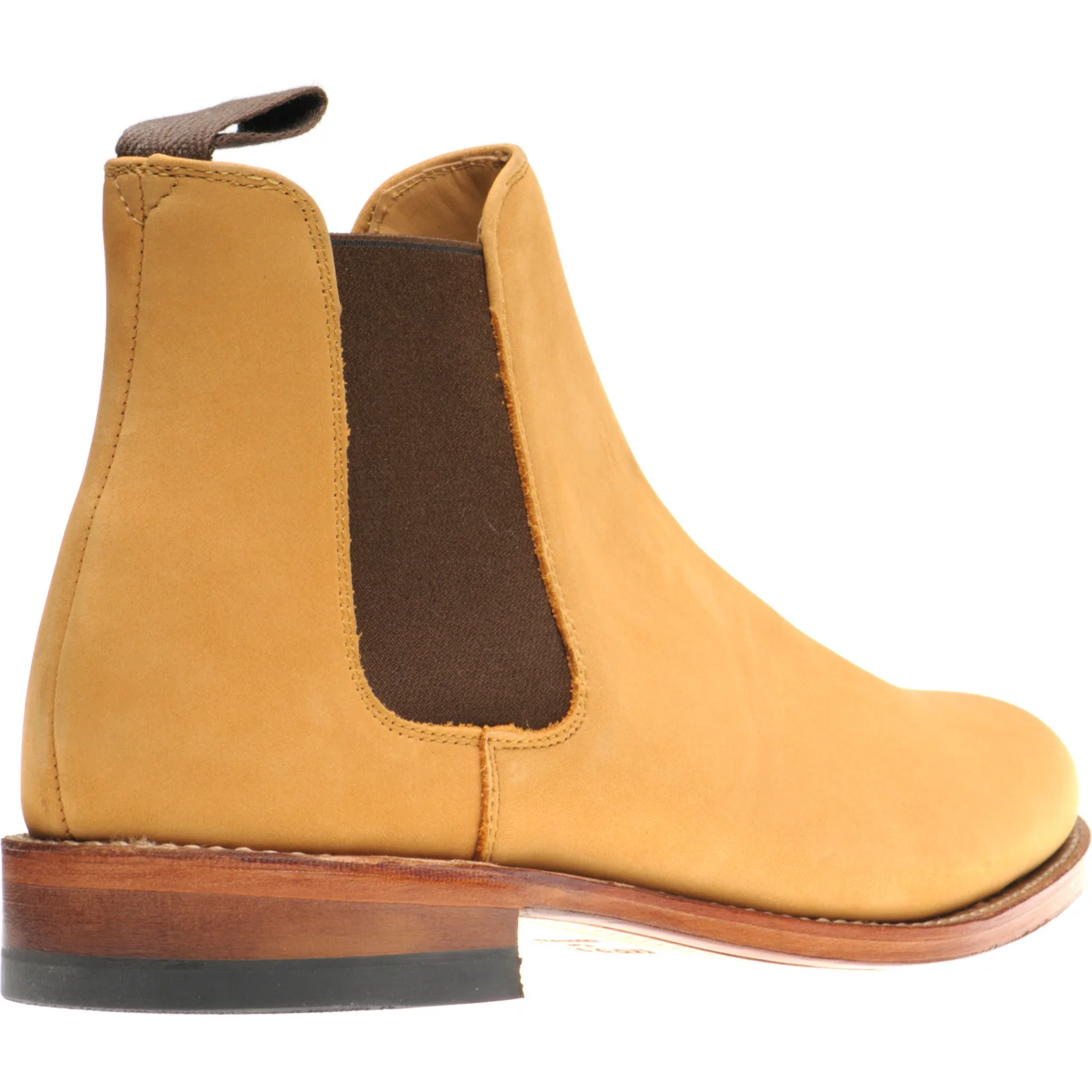 Herring Sittaford mens Chelsea boots in wheat nubuck - Image 4