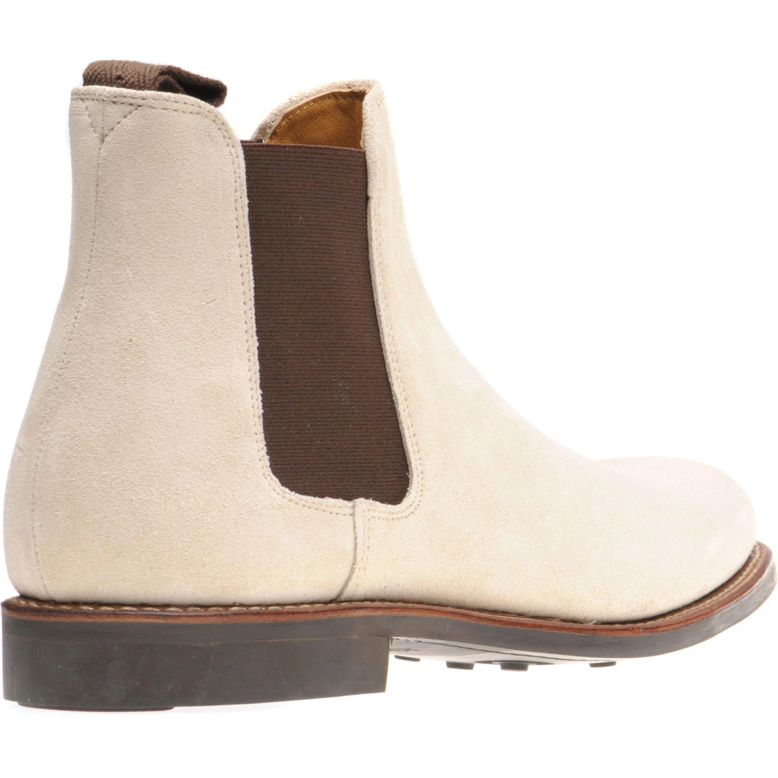 Herring Sittaford Rubber mens rubber-soled Chelsea boots in arctic suede - Image 4