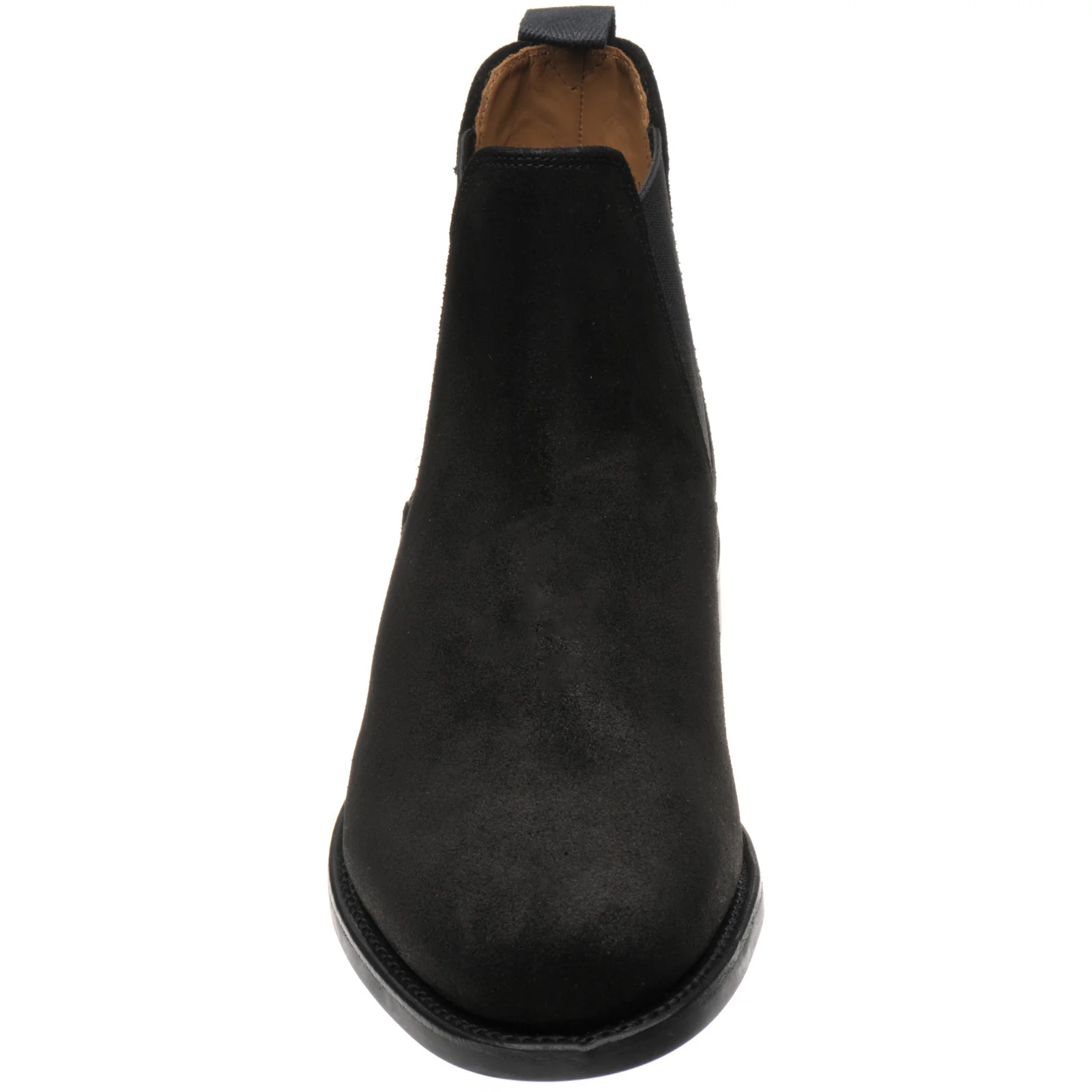 Herring Sittaford Rubber mens rubber-soled Chelsea boots in black suede - Image 2