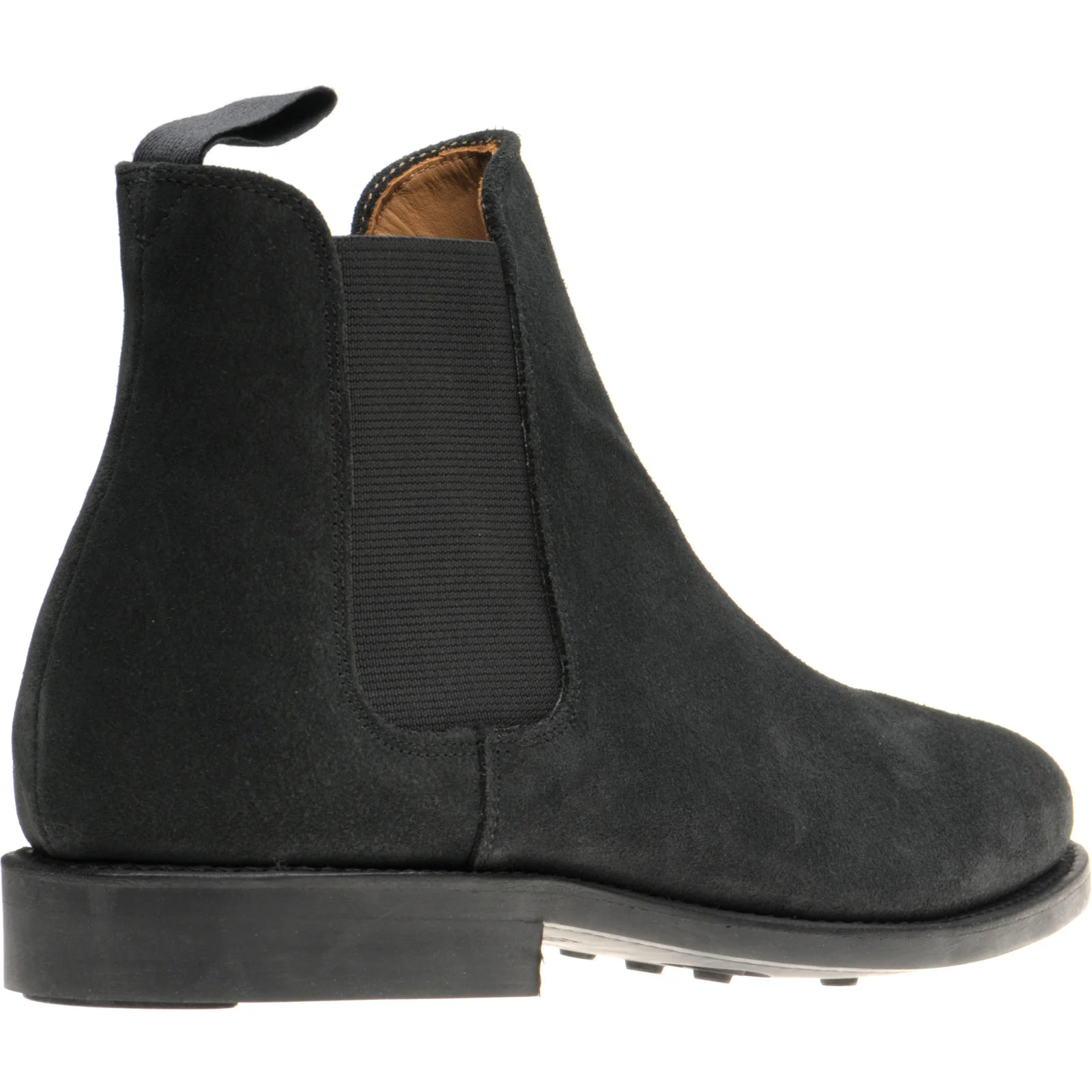 Herring Sittaford Rubber mens rubber-soled Chelsea boots in charcoal suede - Image 4