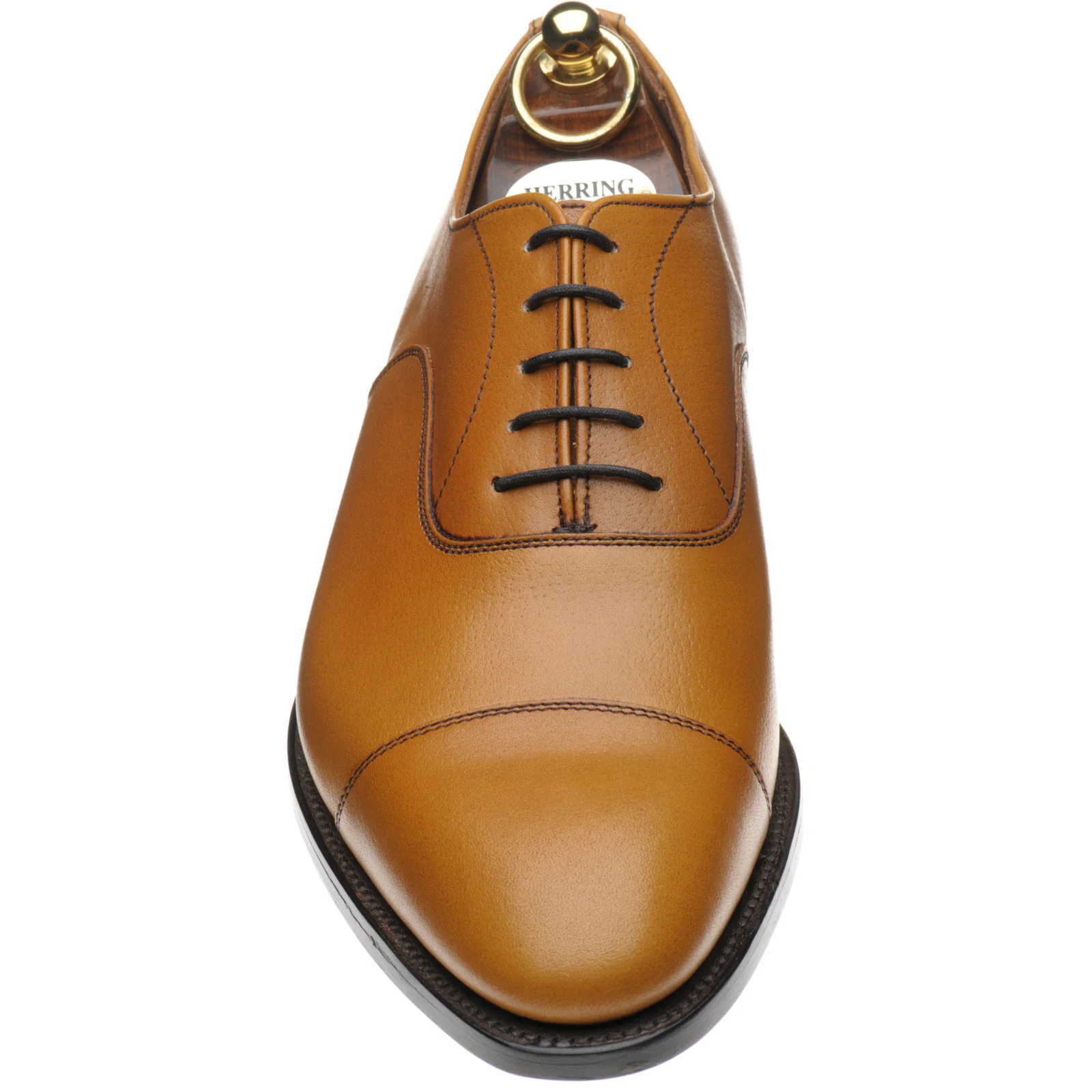 Herring Sligo mens Oxfords in tan grain calf - Image 2