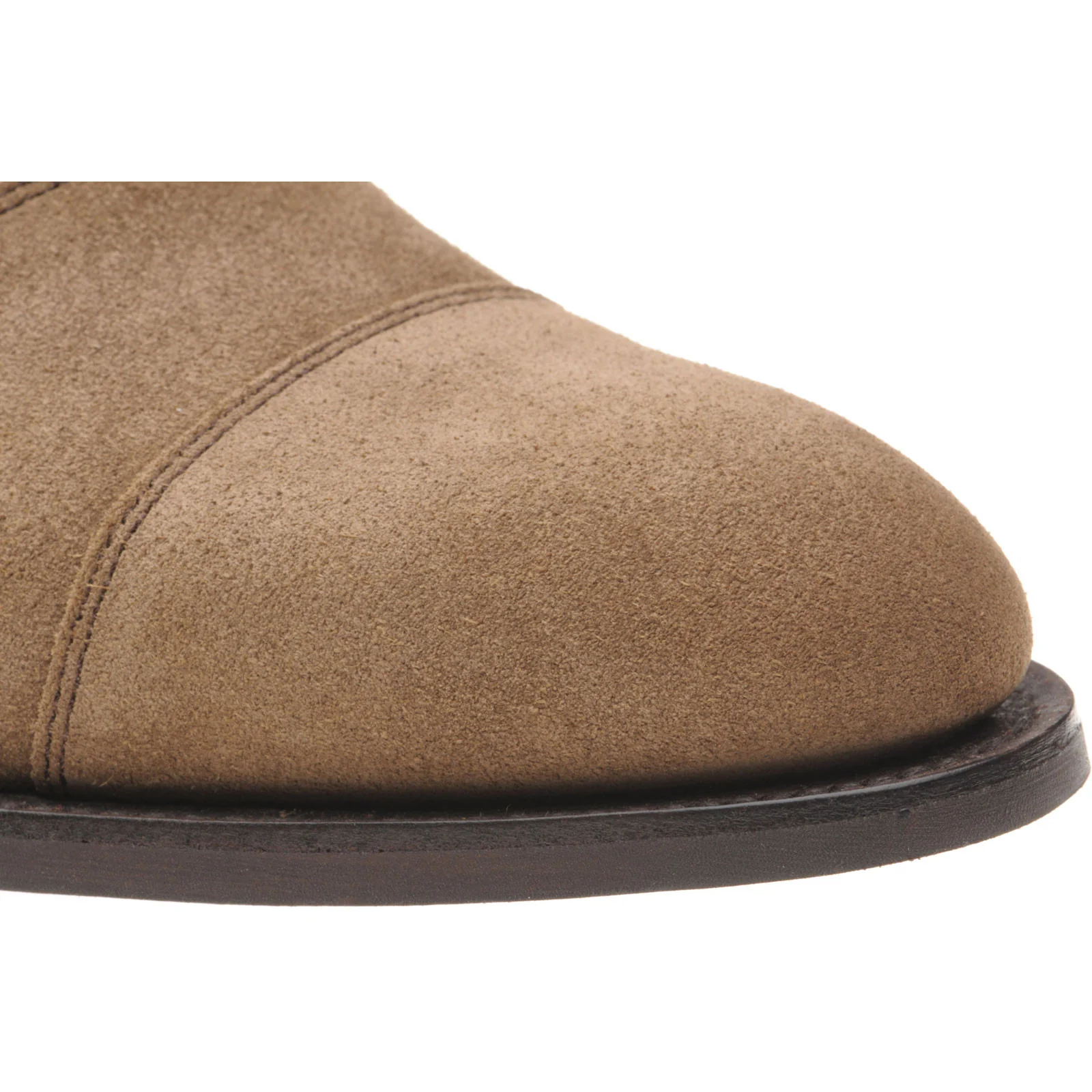 Herring Sligo Rubber mens rubber-soled Oxfords in taupe suede - Image 5