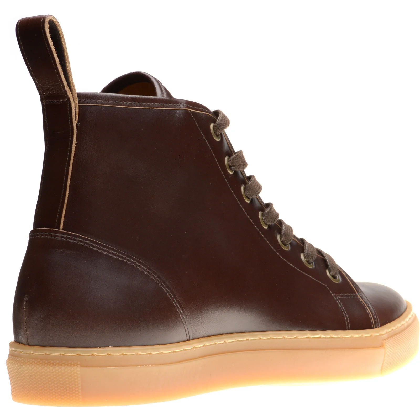 Herring Smugs mens rubber-soled boots in dark brown - Image 4