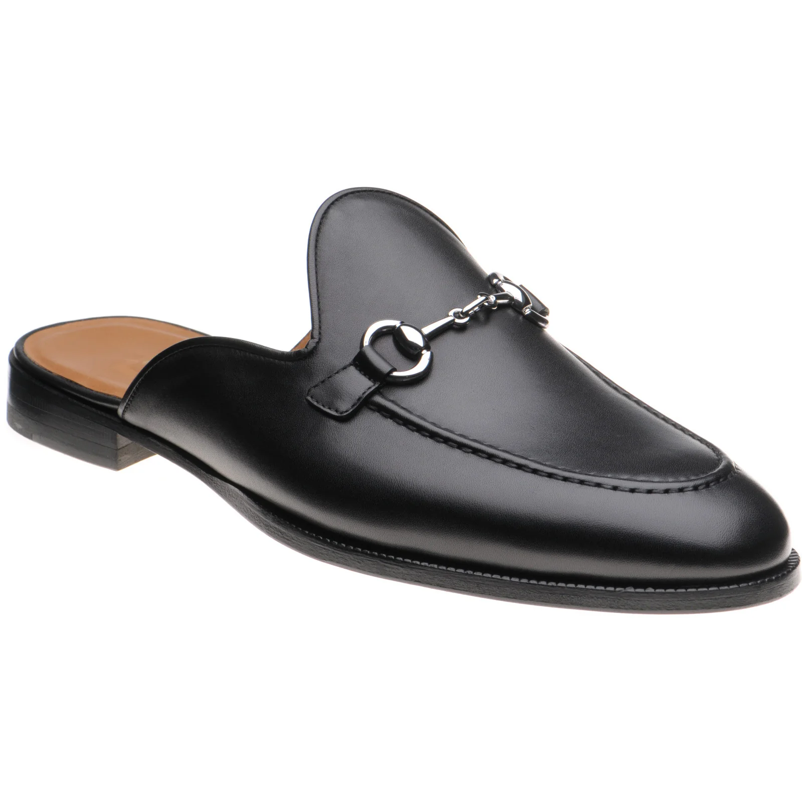 Herring Snaff II mens loafers in black calf (second)