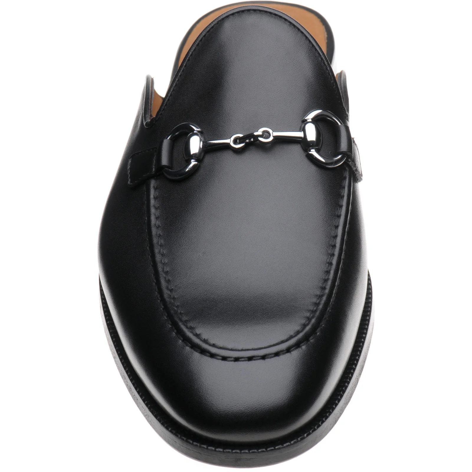 Herring Snaff II mens loafers in black calf (second) - Image 2