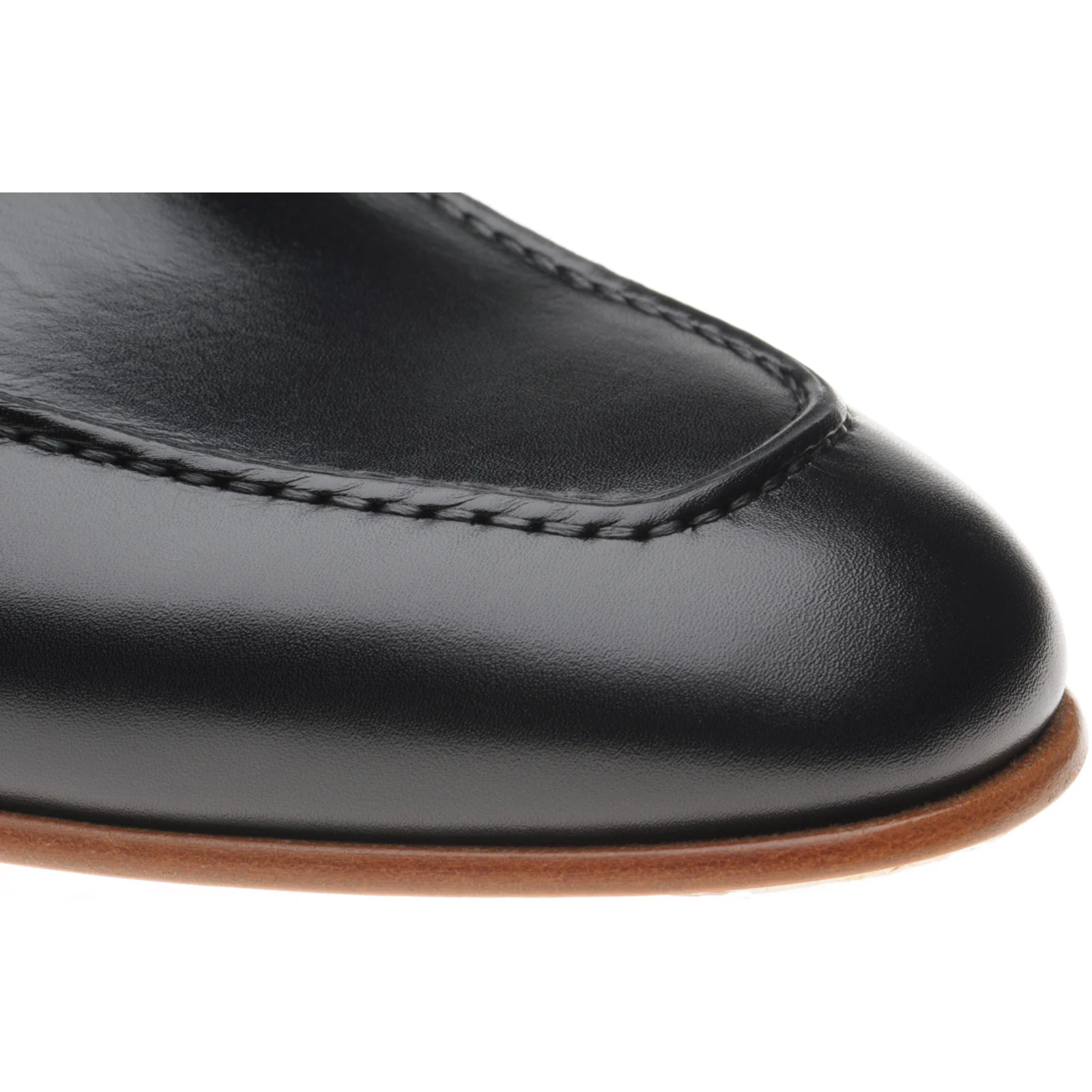 Herring Snaff mens loafers in black calf - Image 5