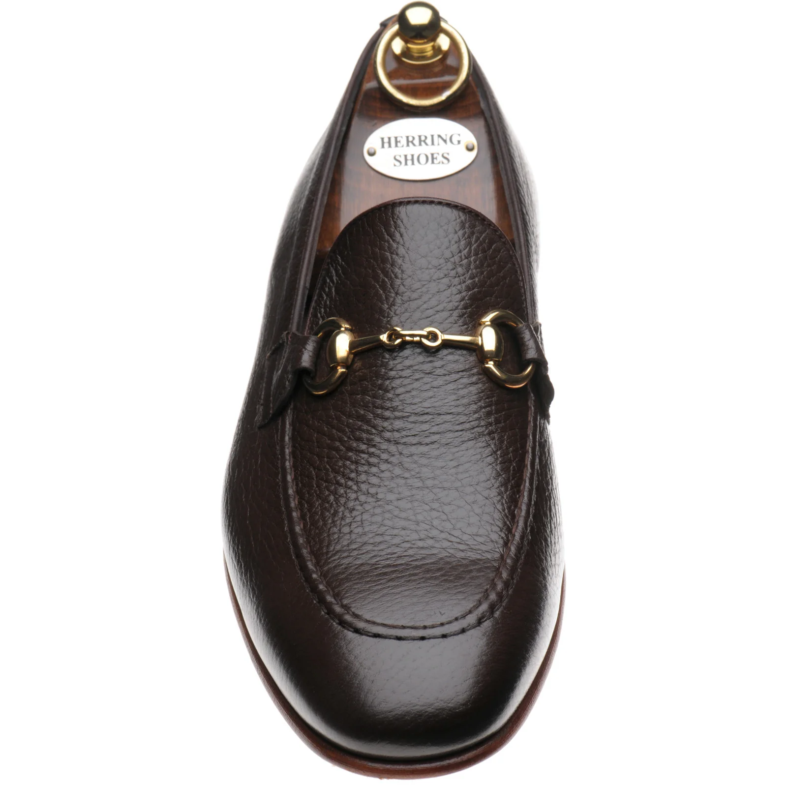 Herring Snaffle mens loafers in brown deerskin - Image 2