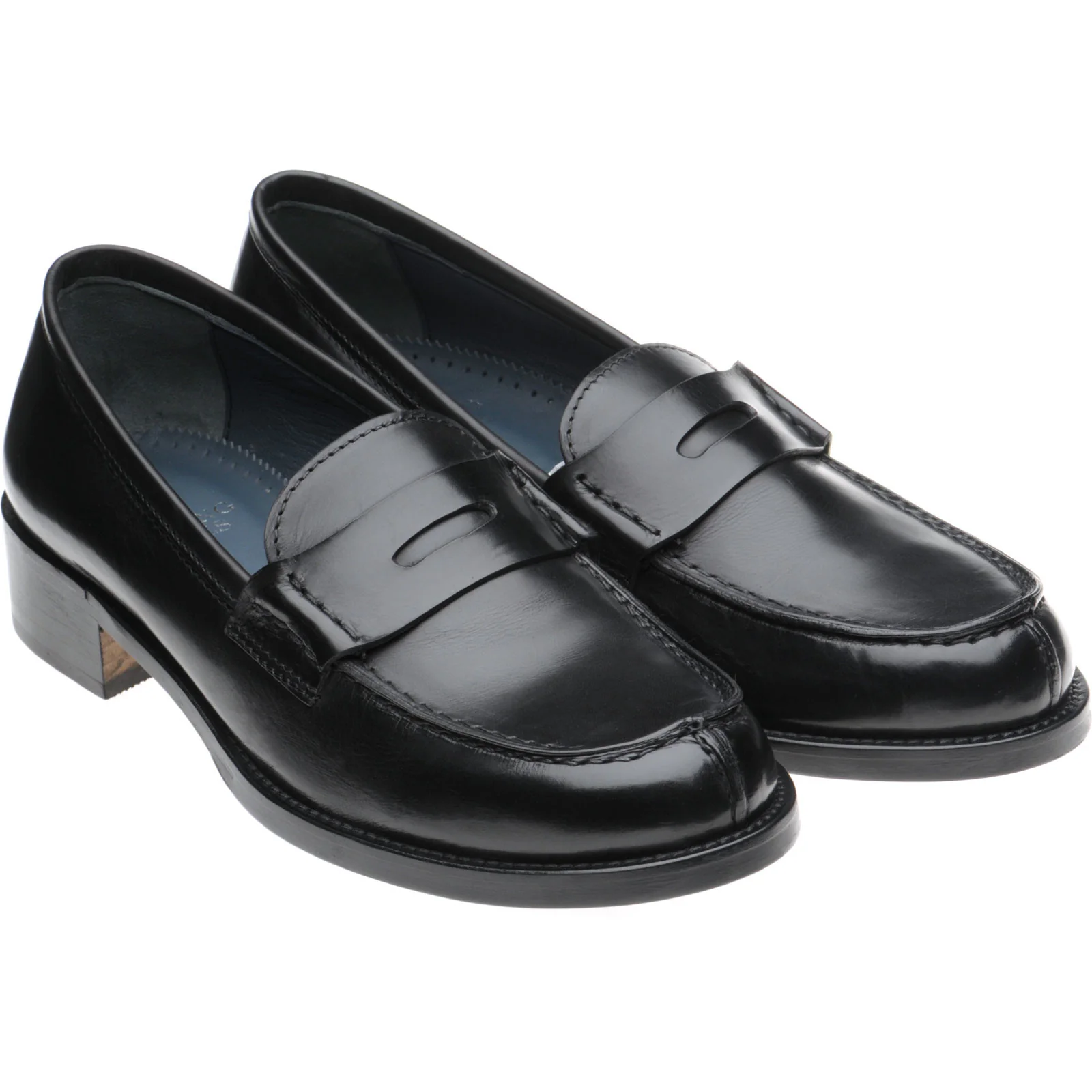 Herring Sophia ladies hybrid-soled loafers in black calf