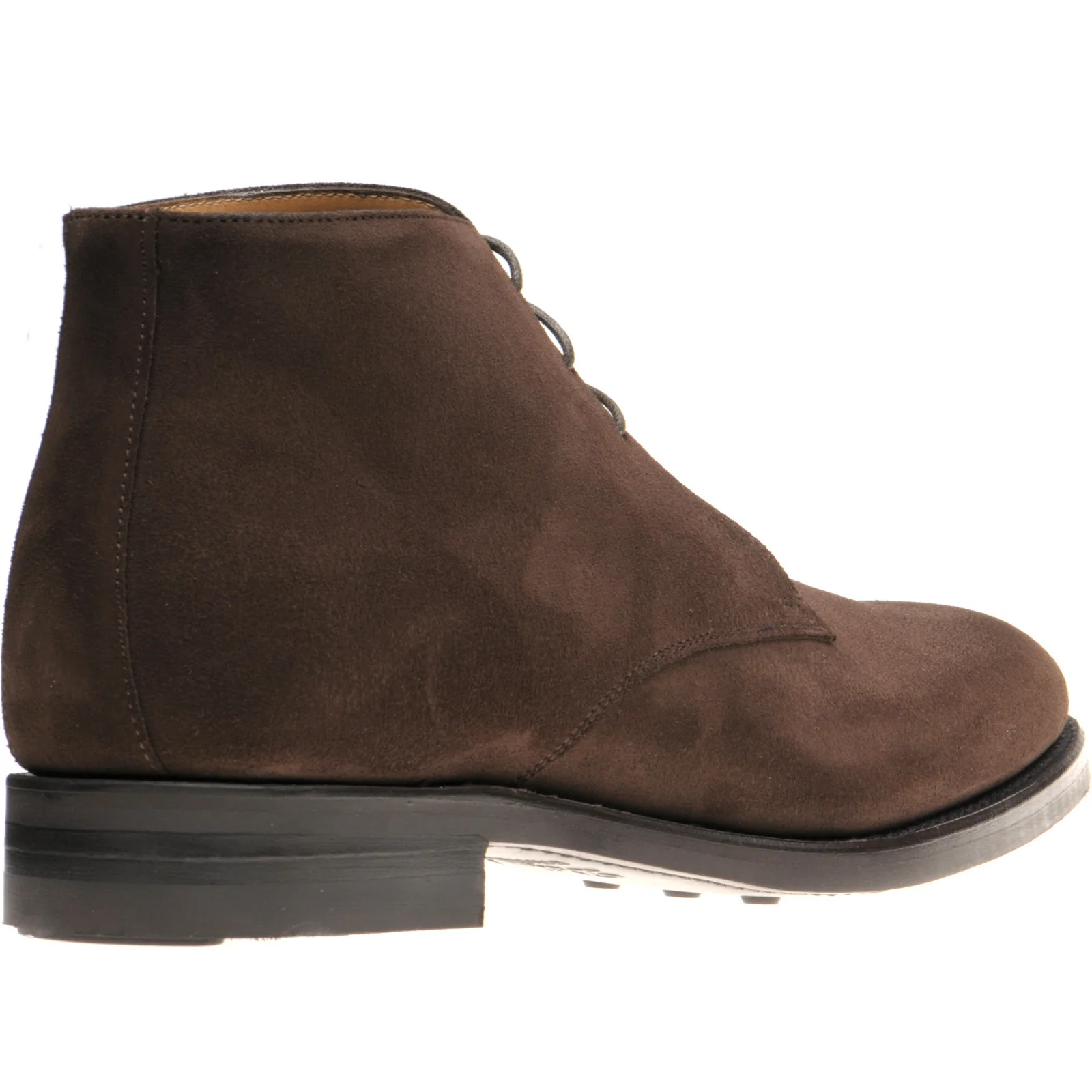 Herring Stancombe mens Chukka boots in dark brown suede - Image 4