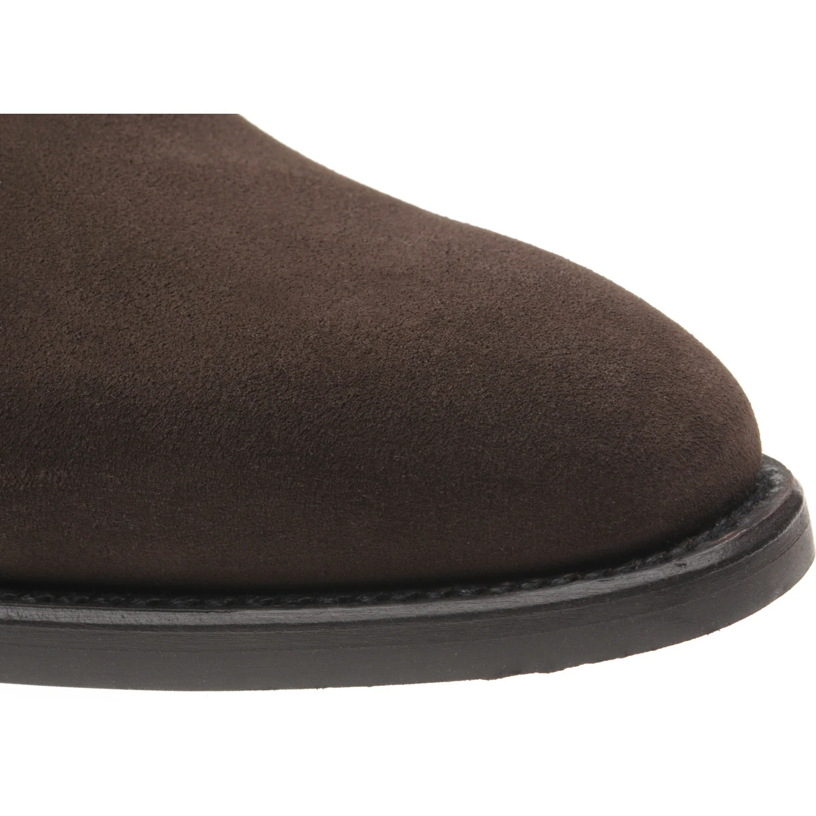 Herring Stancombe mens Chukka boots in dark brown suede - Image 5