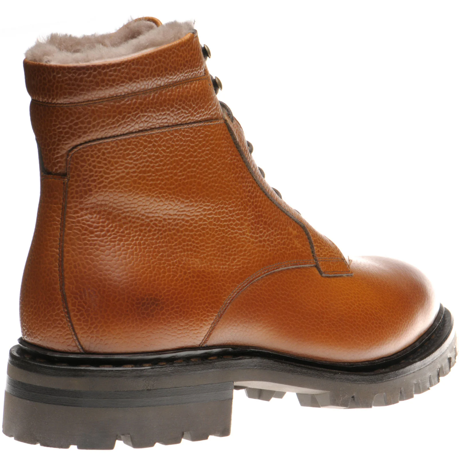 Herring Stavanger mens rubber-soled boots in tan grain - Image 4