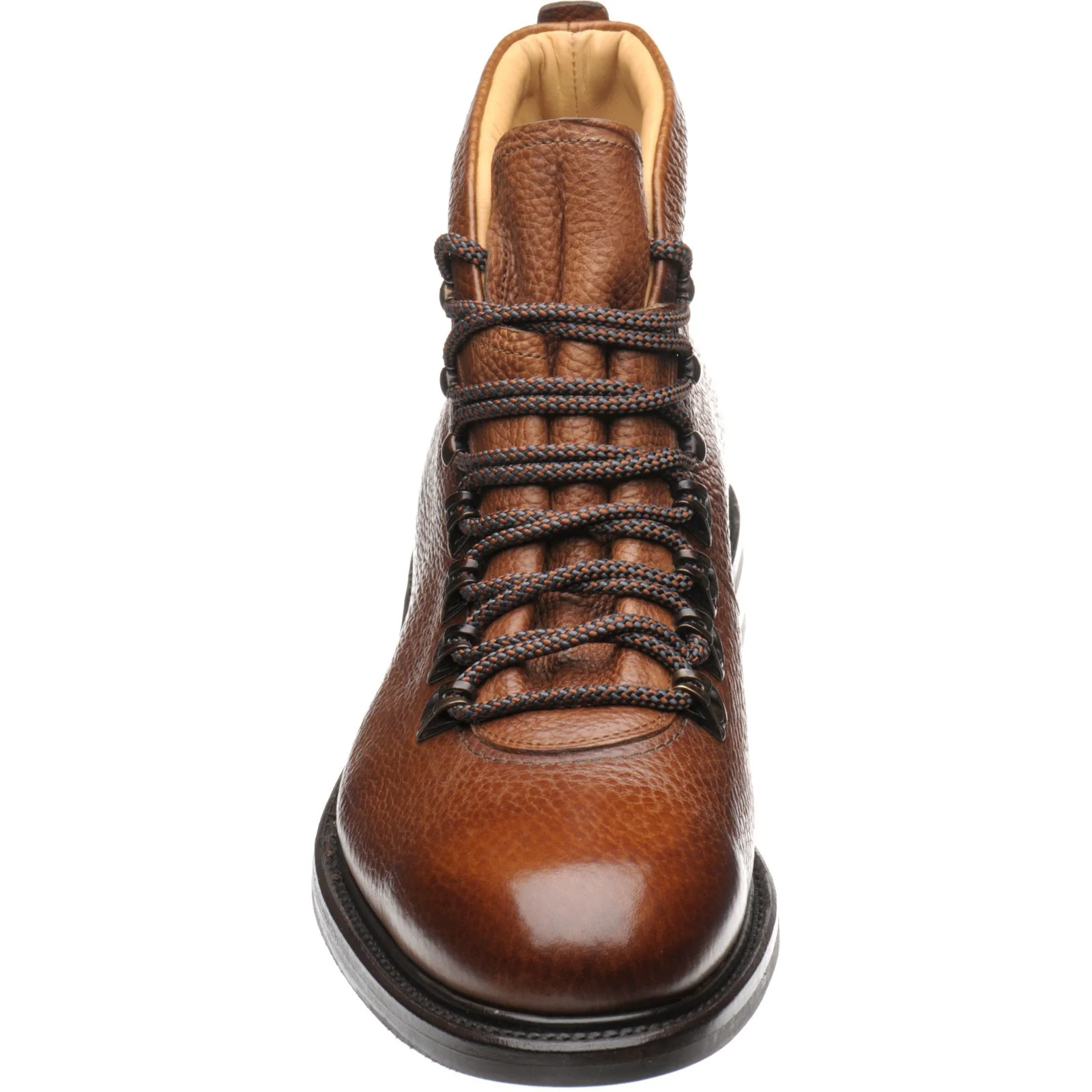 Herring Staverley mens rubber-soled boots in tan grain - Image 2