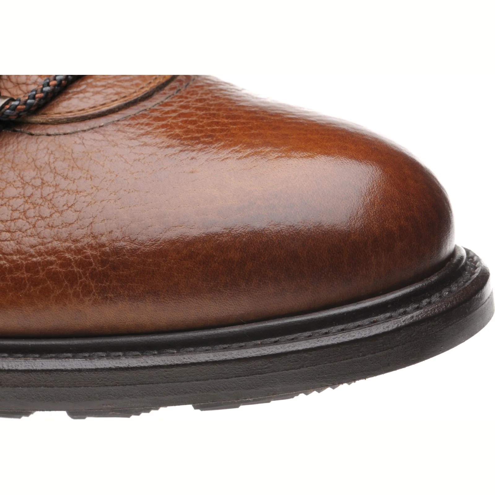 Herring Staverley mens rubber-soled boots in tan grain - Image 5