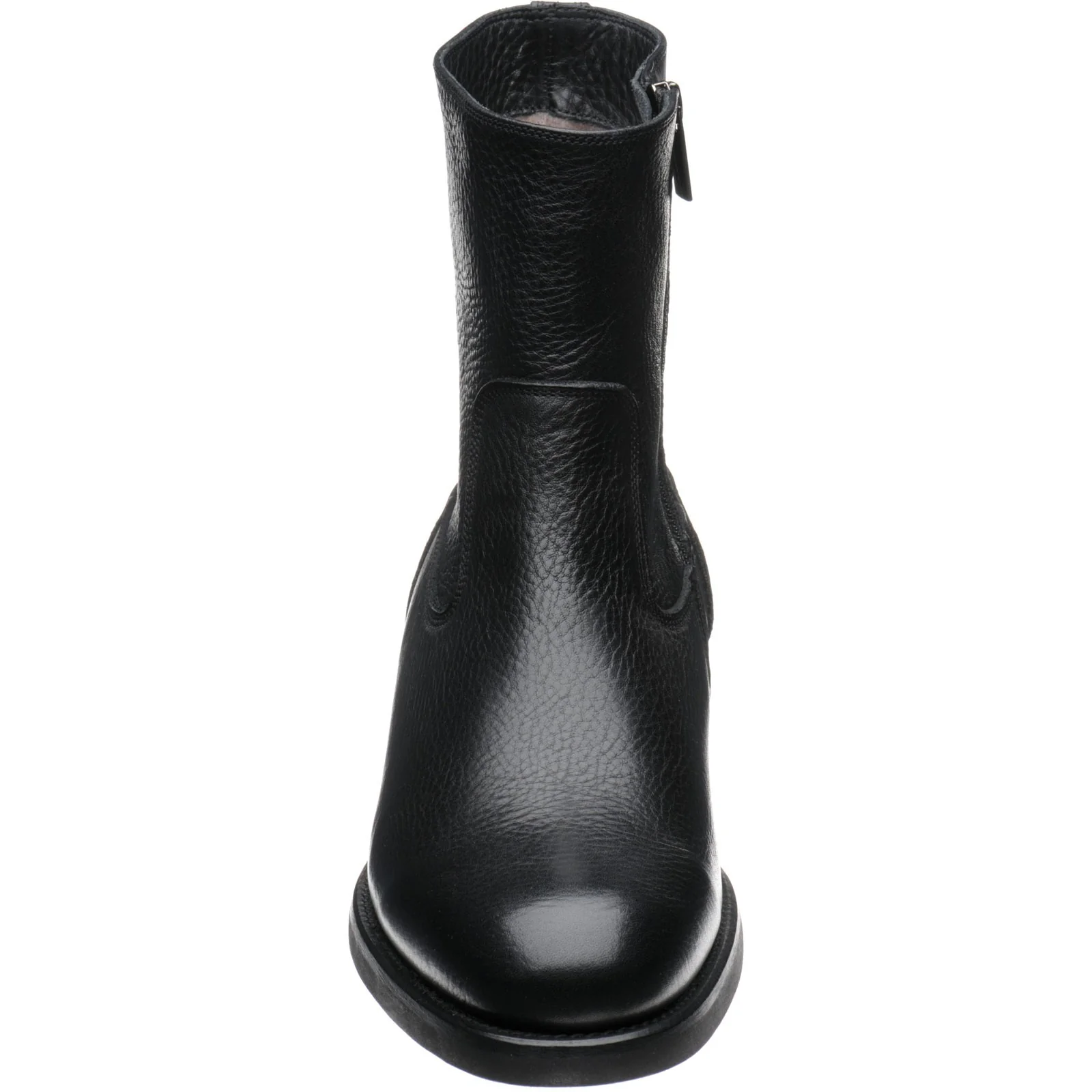 Herring Stockholm (Warm Lined) mens rubber-soled boots in black grain - Image 2