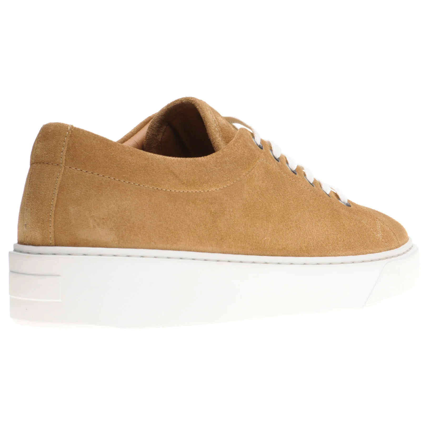 Herring Strike II Suede mens rubber-soled trainers in camel suede - Image 4
