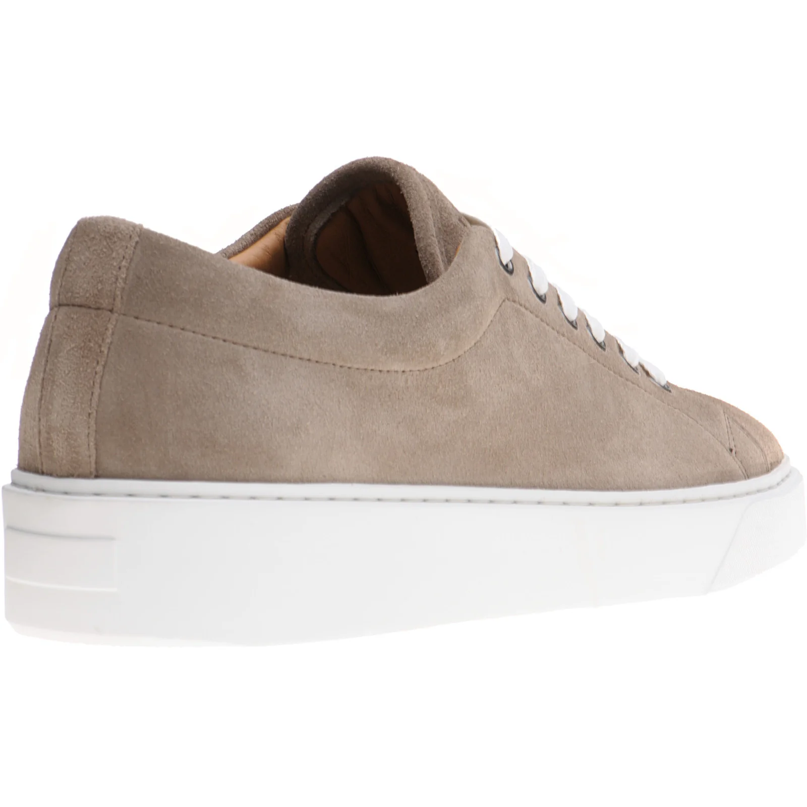 Herring Strike II Suede mens rubber-soled trainers in mocha suede - Image 4