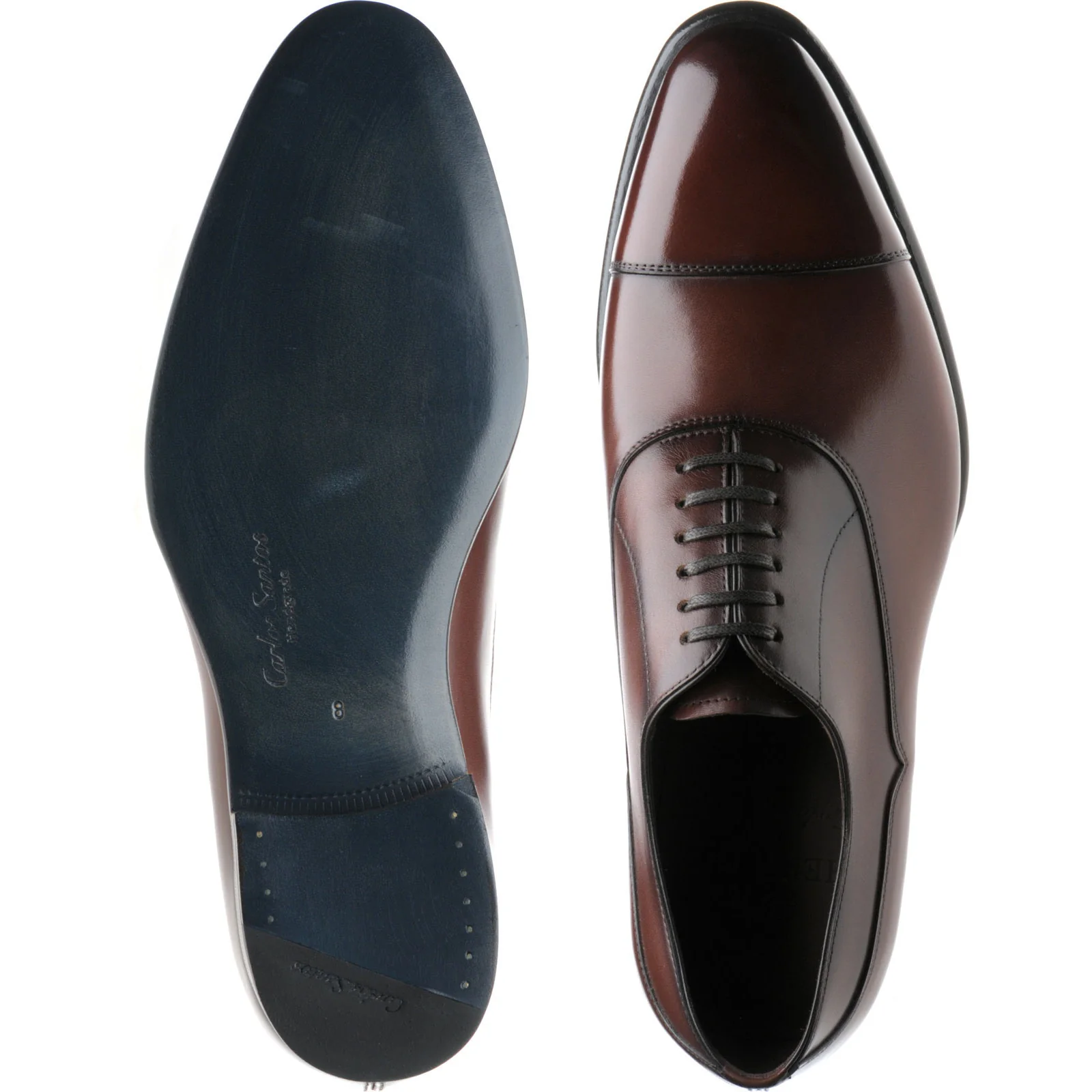 Herring Sussex mens Oxfords in dark brown calf - Image 3