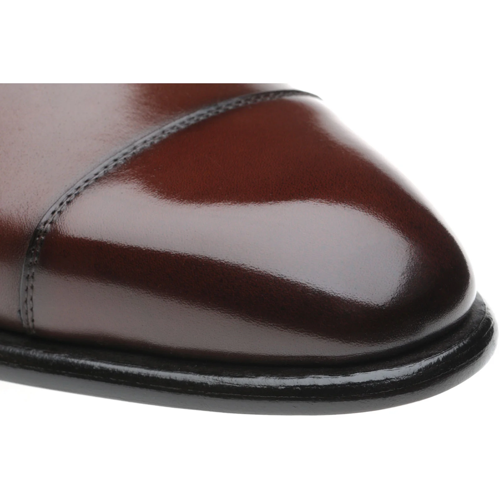 Herring Sussex mens Oxfords in dark brown calf - Image 5