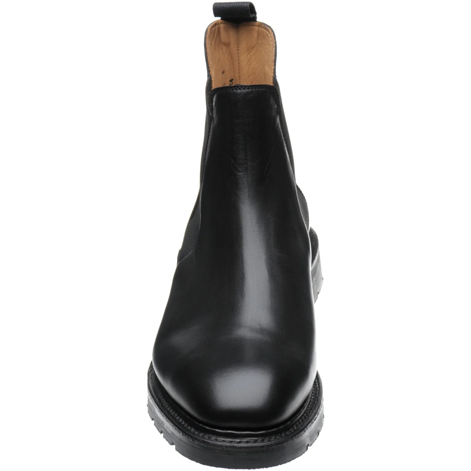 Herring Sywell mens rubber-soled boots in black calf - Image 2