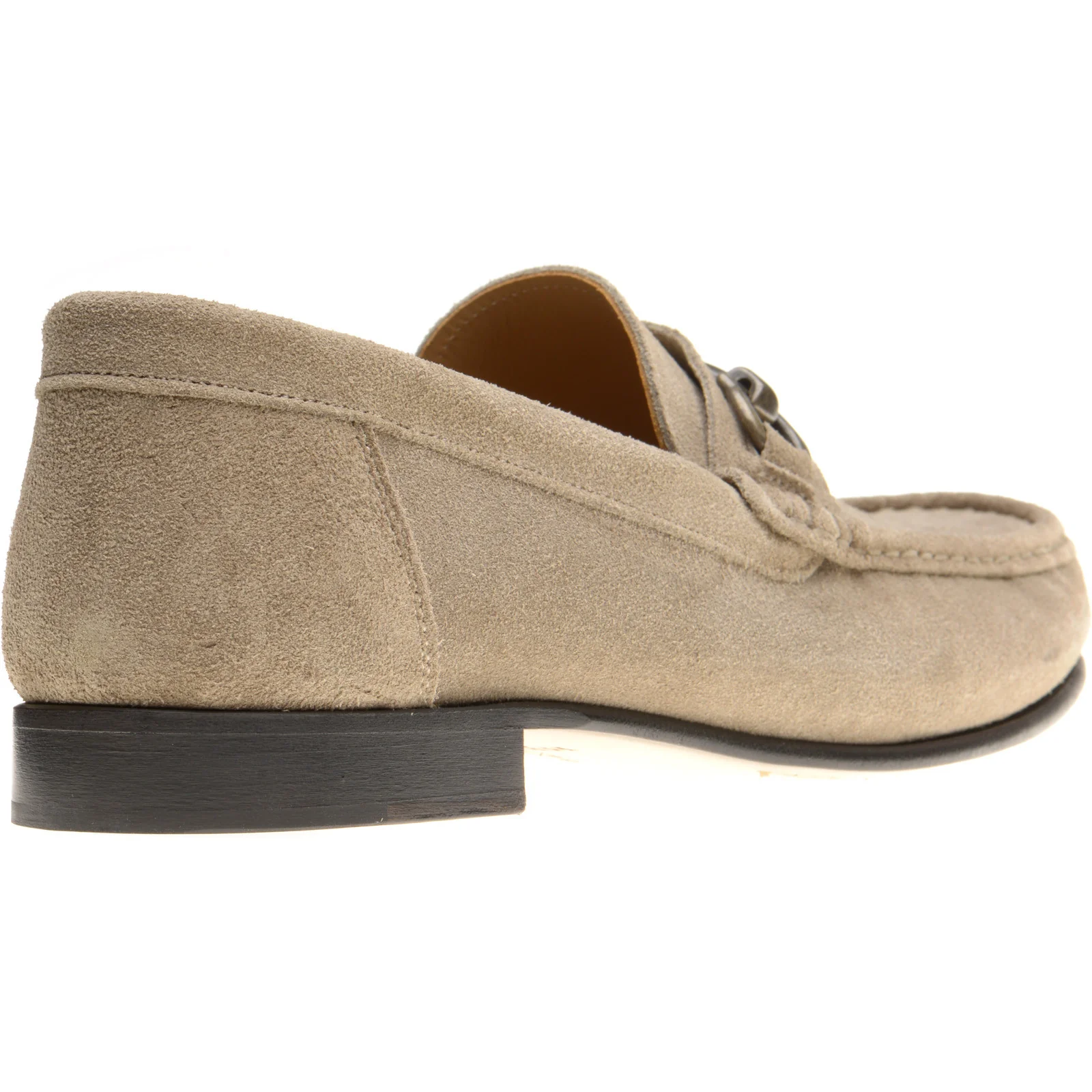 Herring Taormina mens hybrid-soled loafers in taupe suede - Image 4