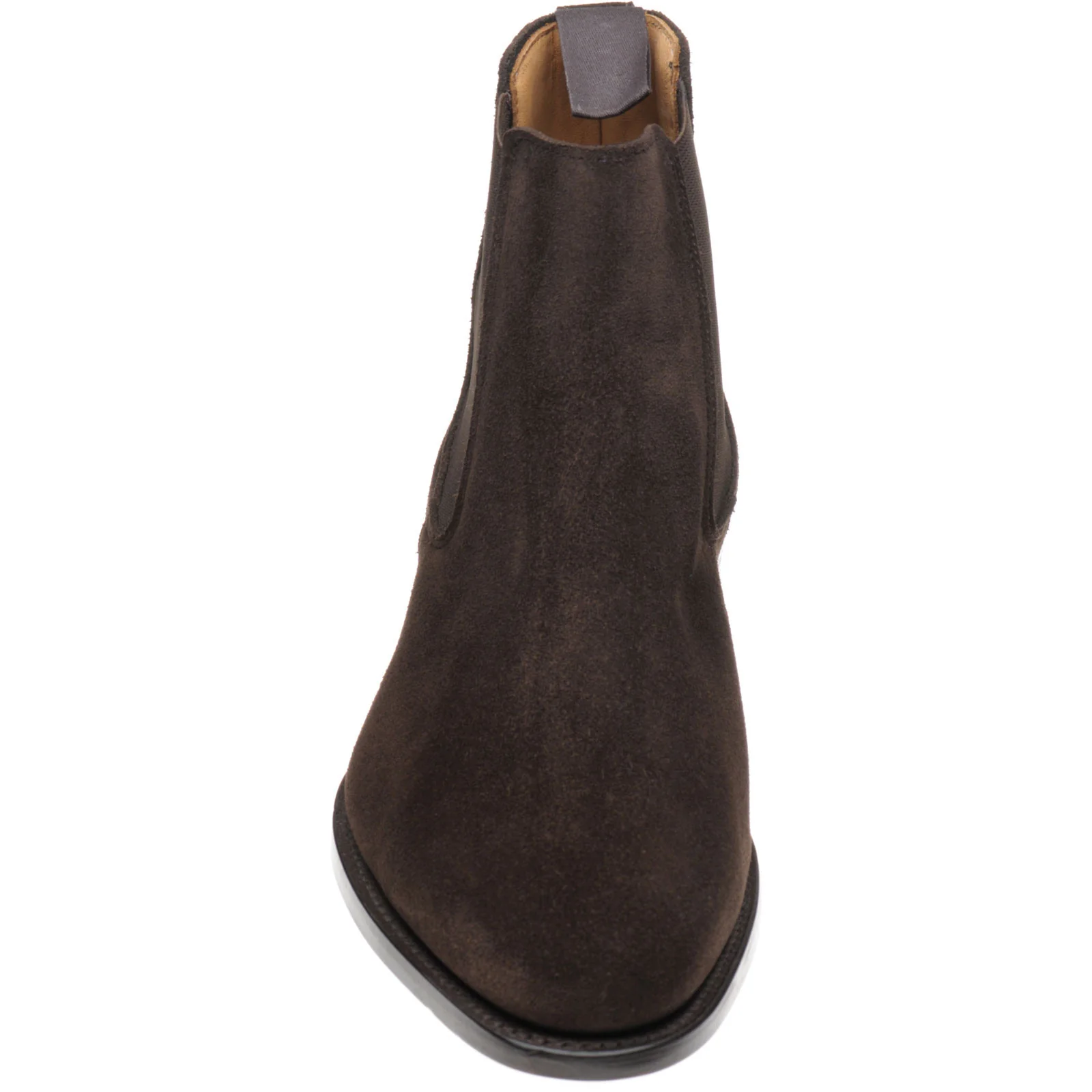 Herring Taverner mens Chelsea boots in brown suede - Image 2