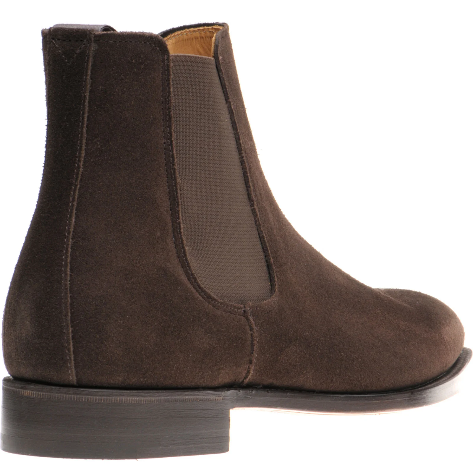 Herring Taverner mens Chelsea boots in brown suede - Image 4