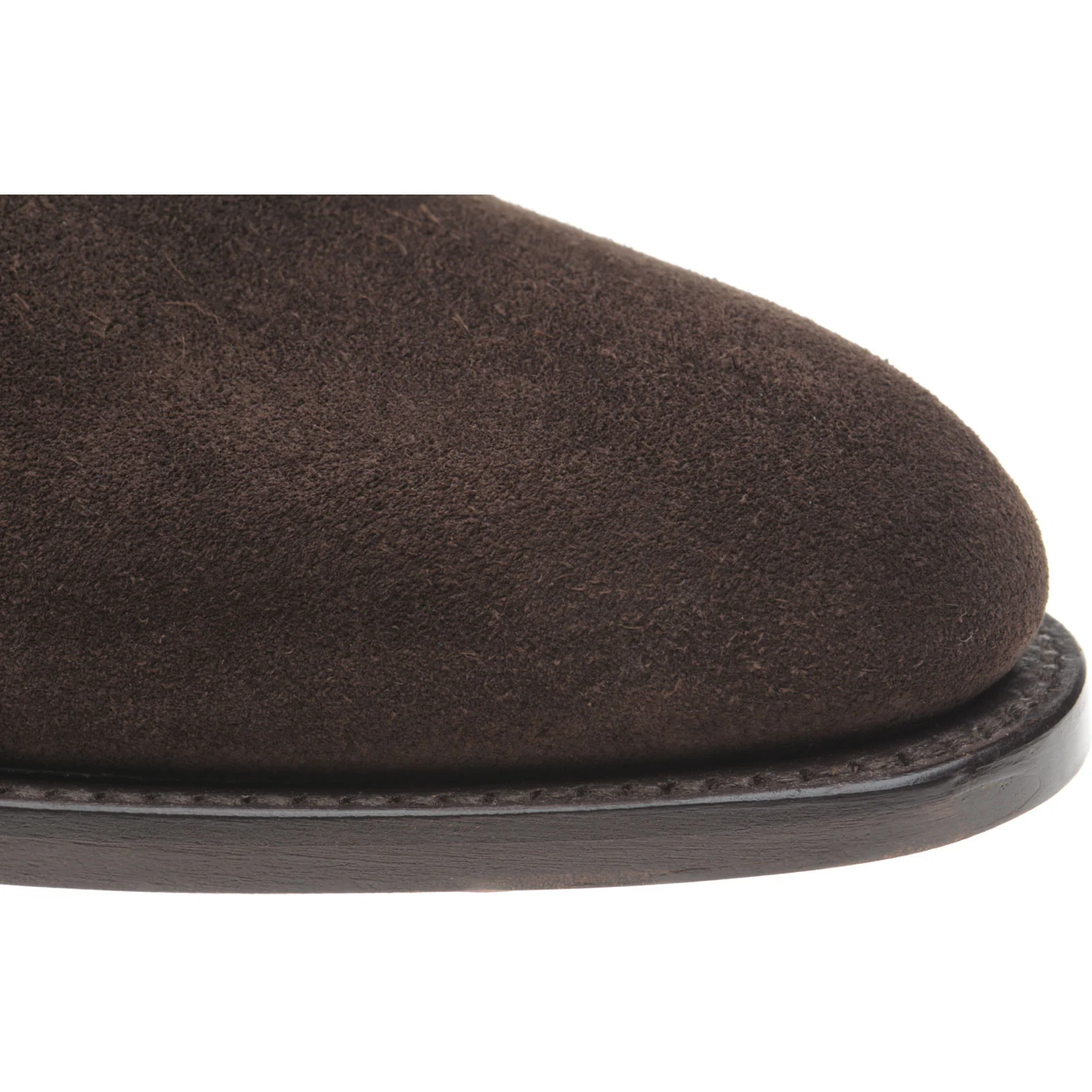 Herring Taverner mens Chelsea boots in brown suede - Image 5