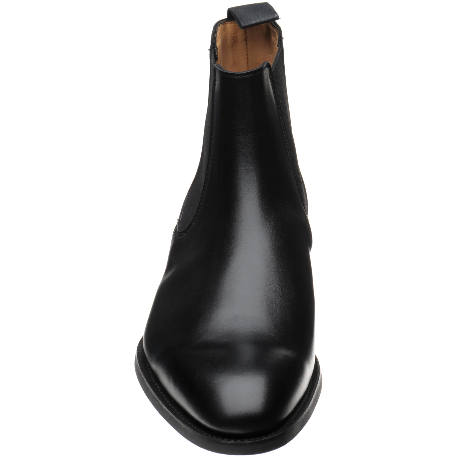 Herring Taverner Rubber mens rubber-soled Chelsea boots in black calf - Image 2