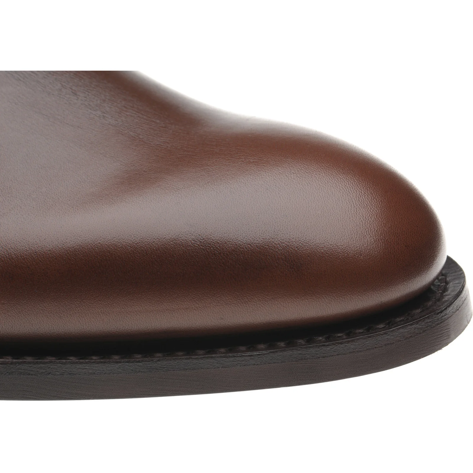 Herring Taverner Rubber mens rubber-soled Chelsea boots in brown calf - Image 5