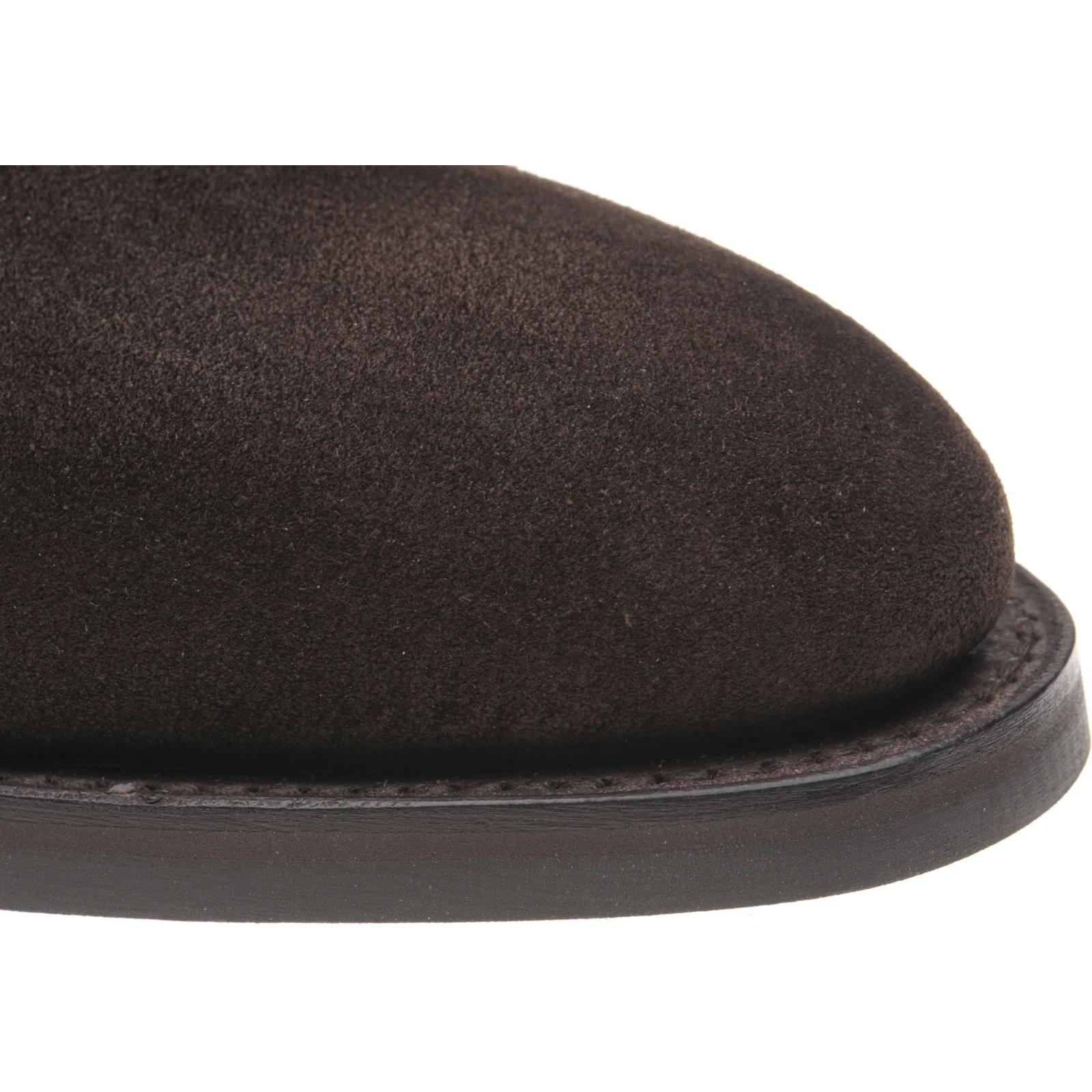Herring Taverner Rubber mens rubber-soled Chelsea boots in brown suede - Image 5