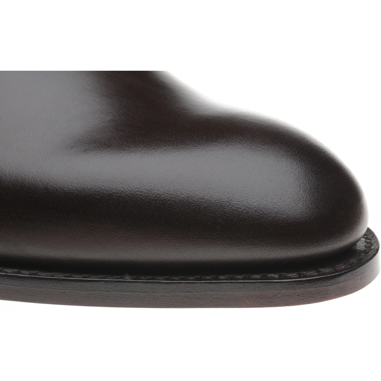 Herring Tay mens monk shoes in dark brown calf (second) - Image 5