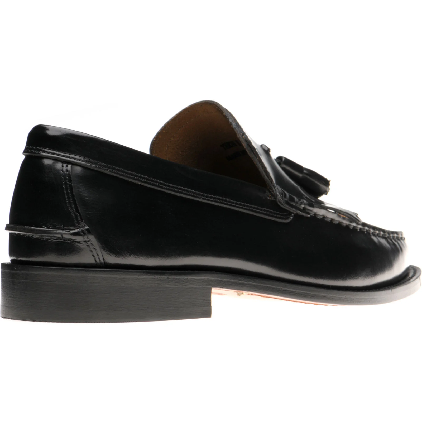 Herring Terni II mens hybrid-soled tasselled loafers in black polished - Image 4