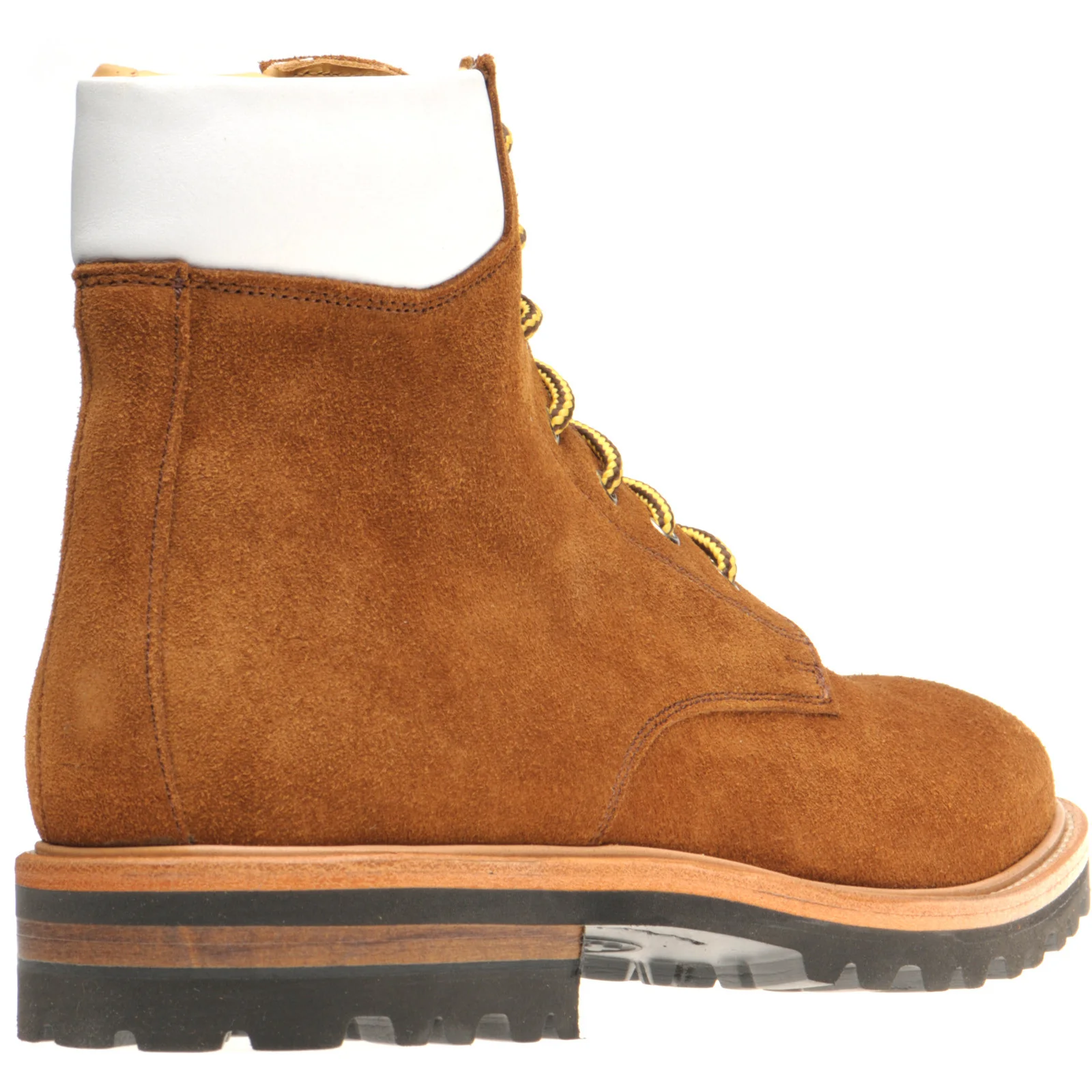Herring Torre mens rubber-soled boots in brown suede - Image 4