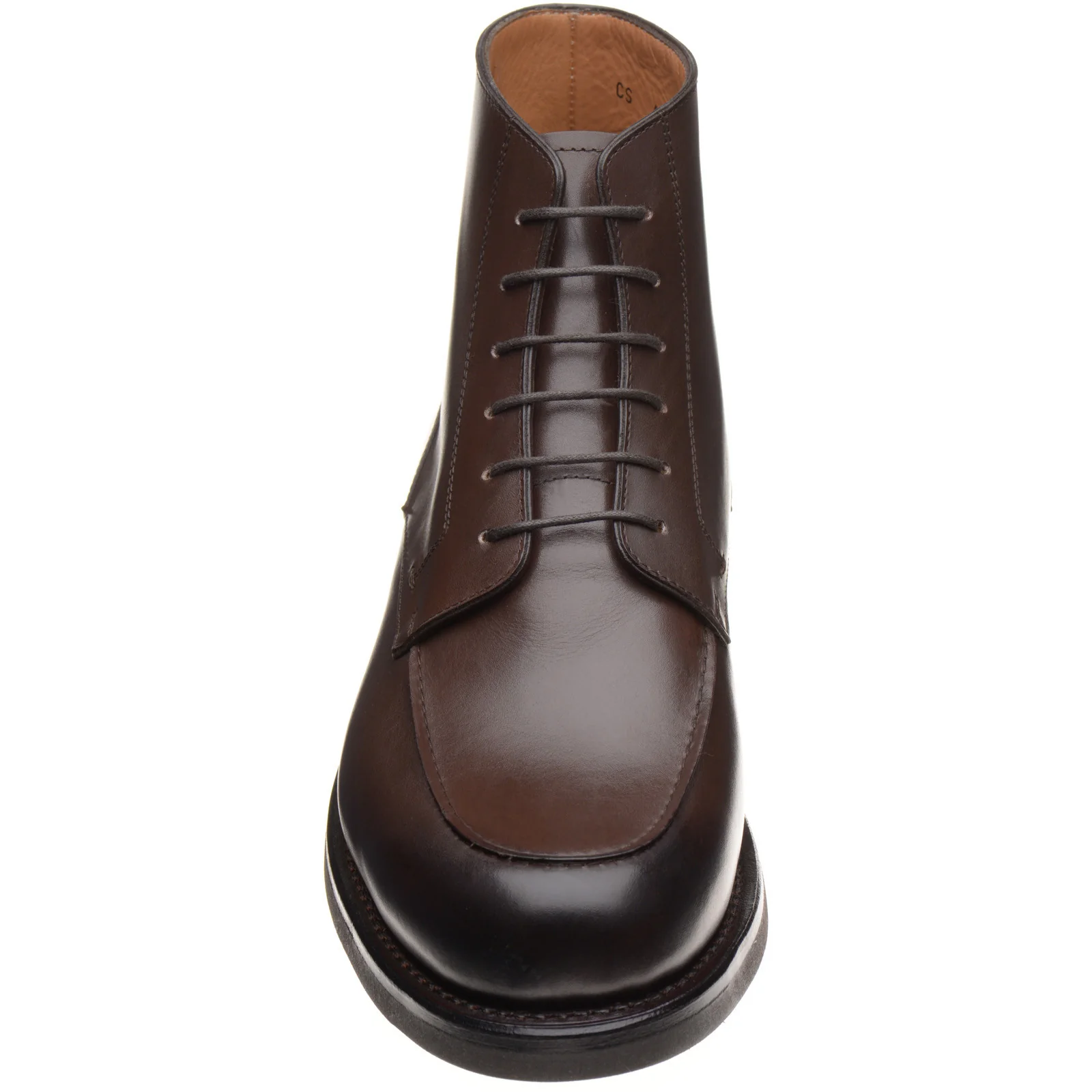 Herring Toulon mens rubber-soled boots in dark brown calf - Image 2