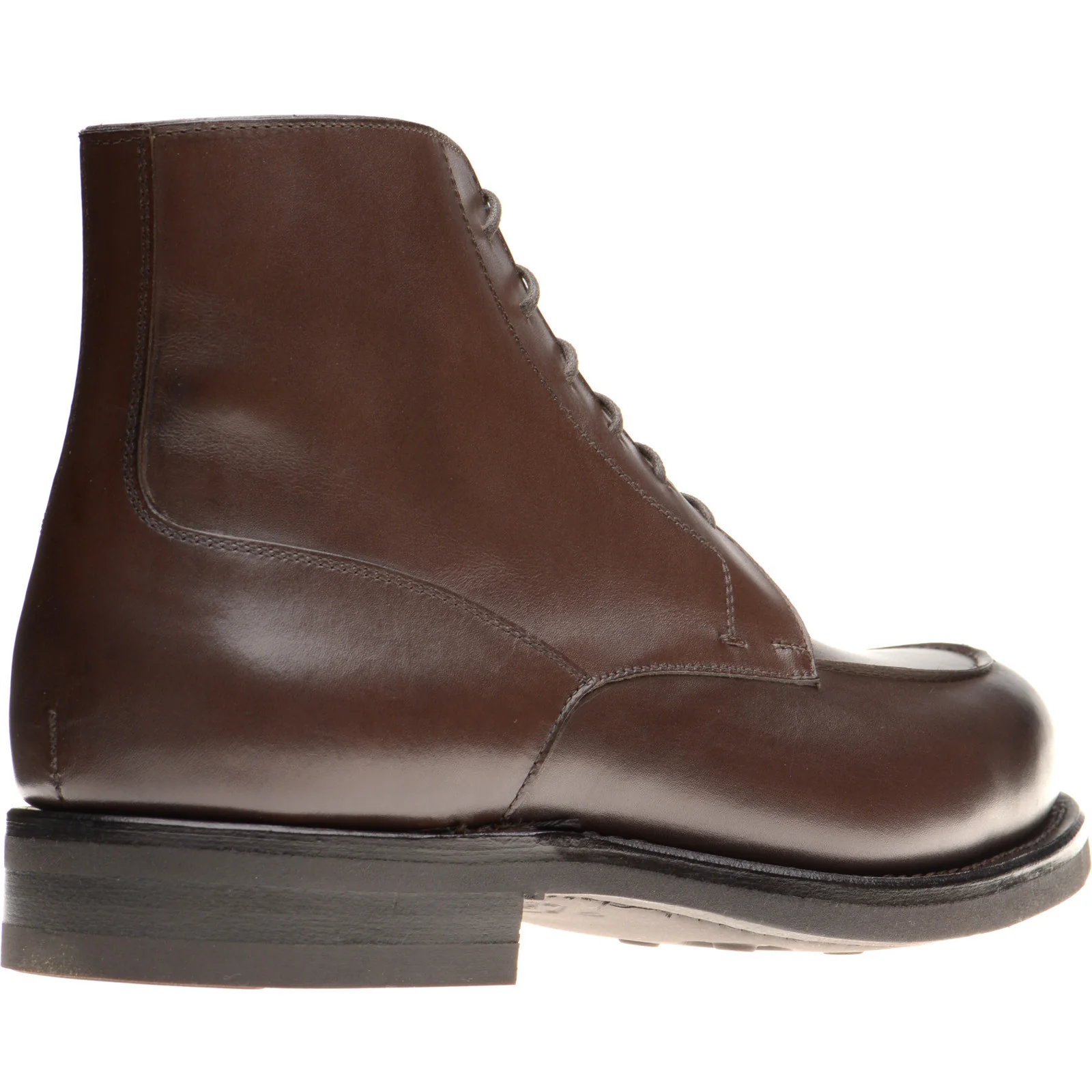 Herring Toulon mens rubber-soled boots in dark brown calf (second) - Image 4