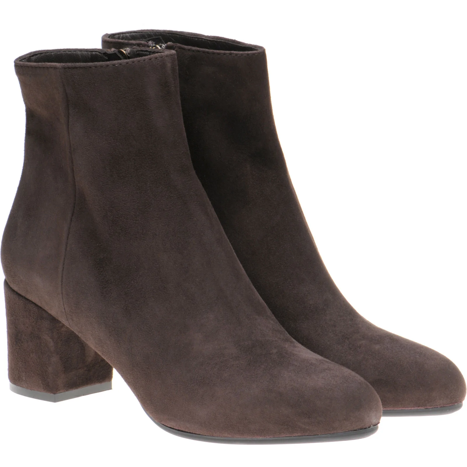 Herring Trasimeno ladies rubber-soled boots in brown suede
