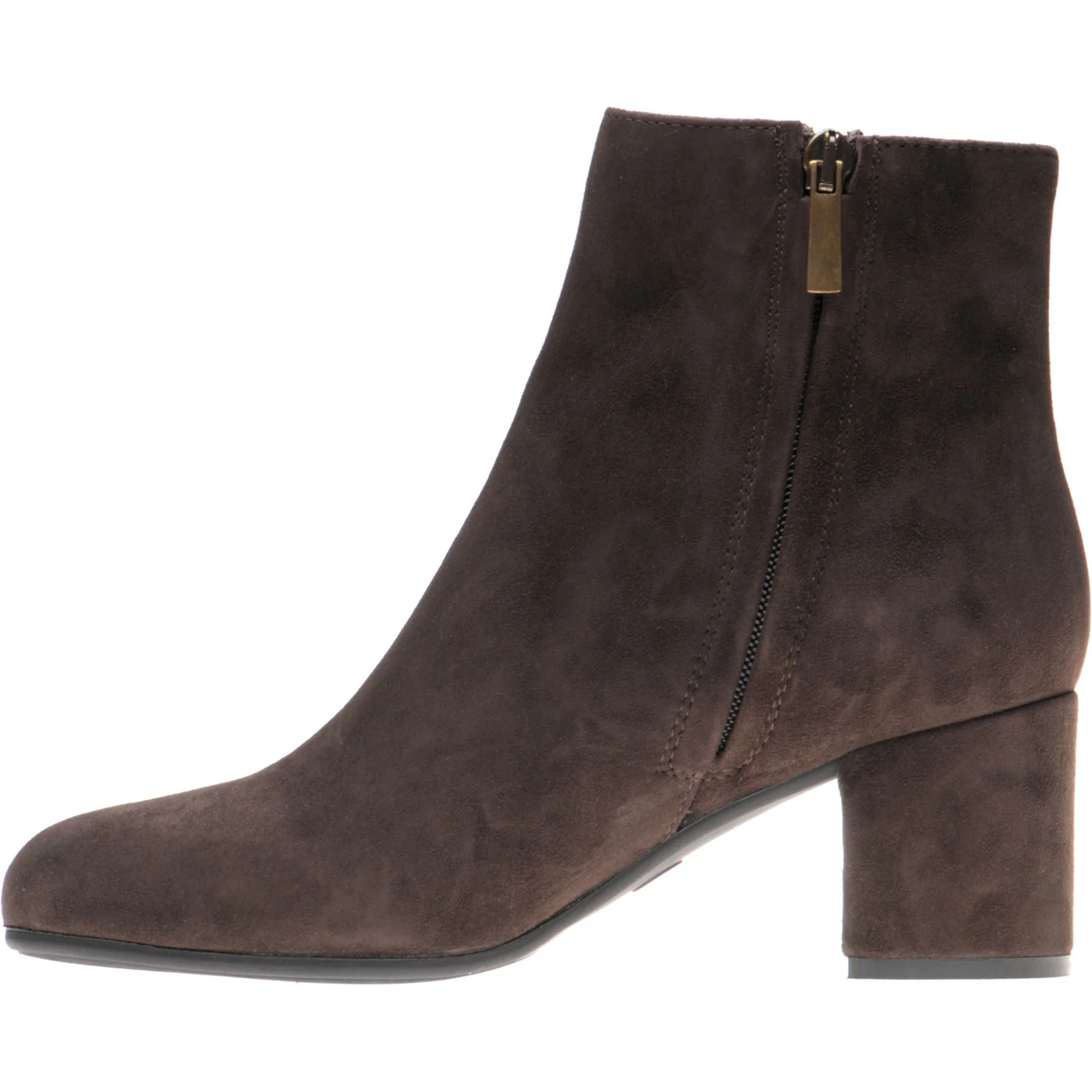 Herring Trasimeno ladies rubber-soled boots in brown suede - Image 4