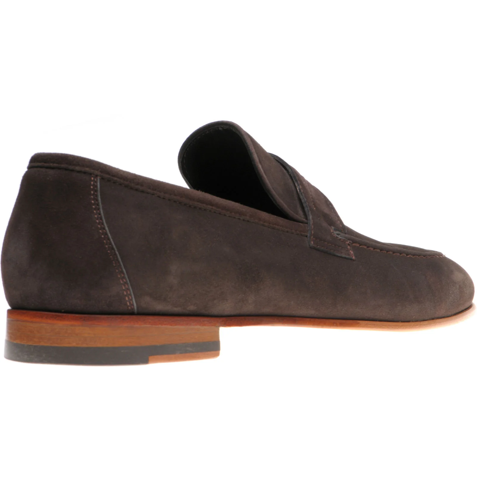 Herring Trovatore mens loafers in brown suede - Image 4